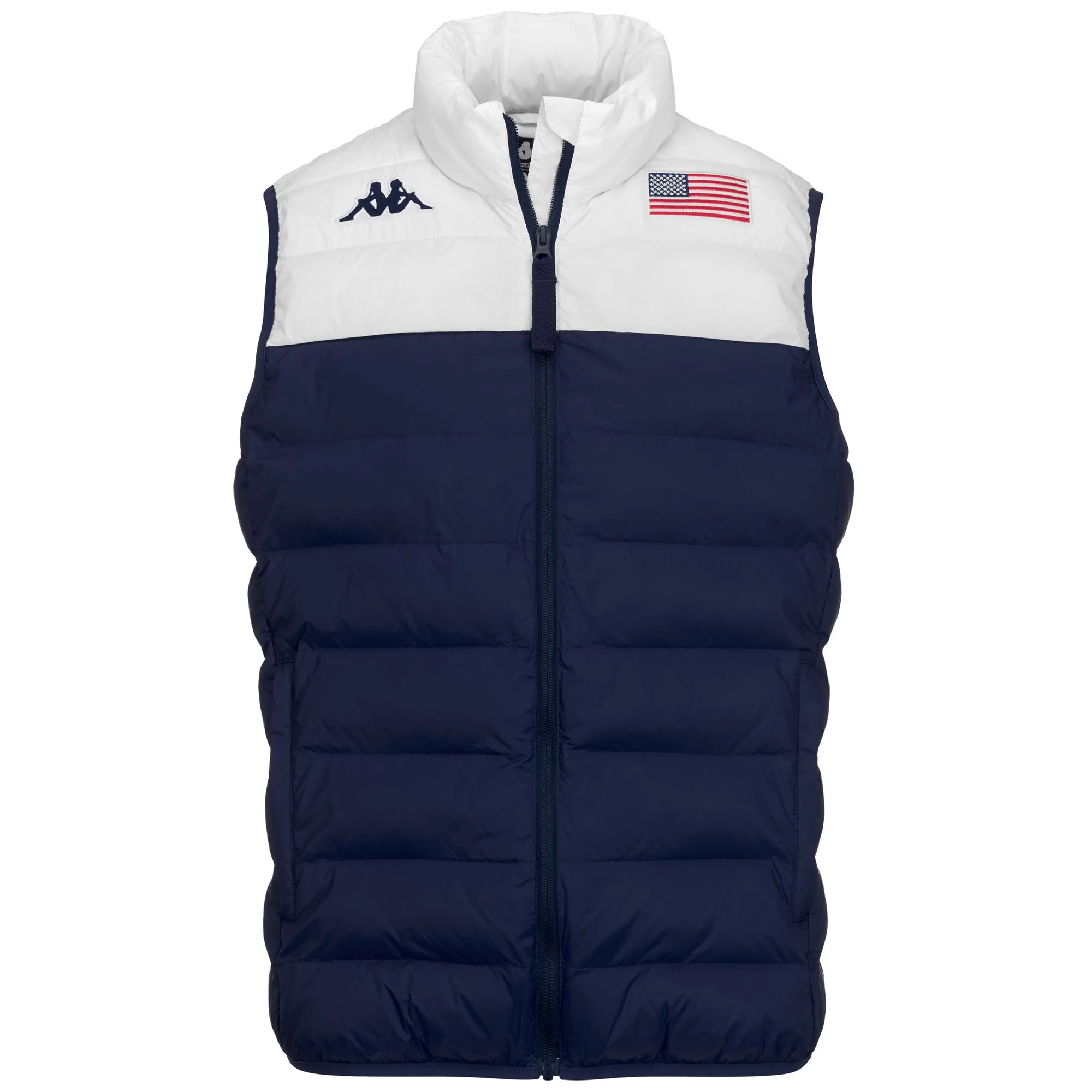 6CENTO 661A USA - Jackets - Vest - Unisex - BLUE CAVERN-WHITE - Image 2