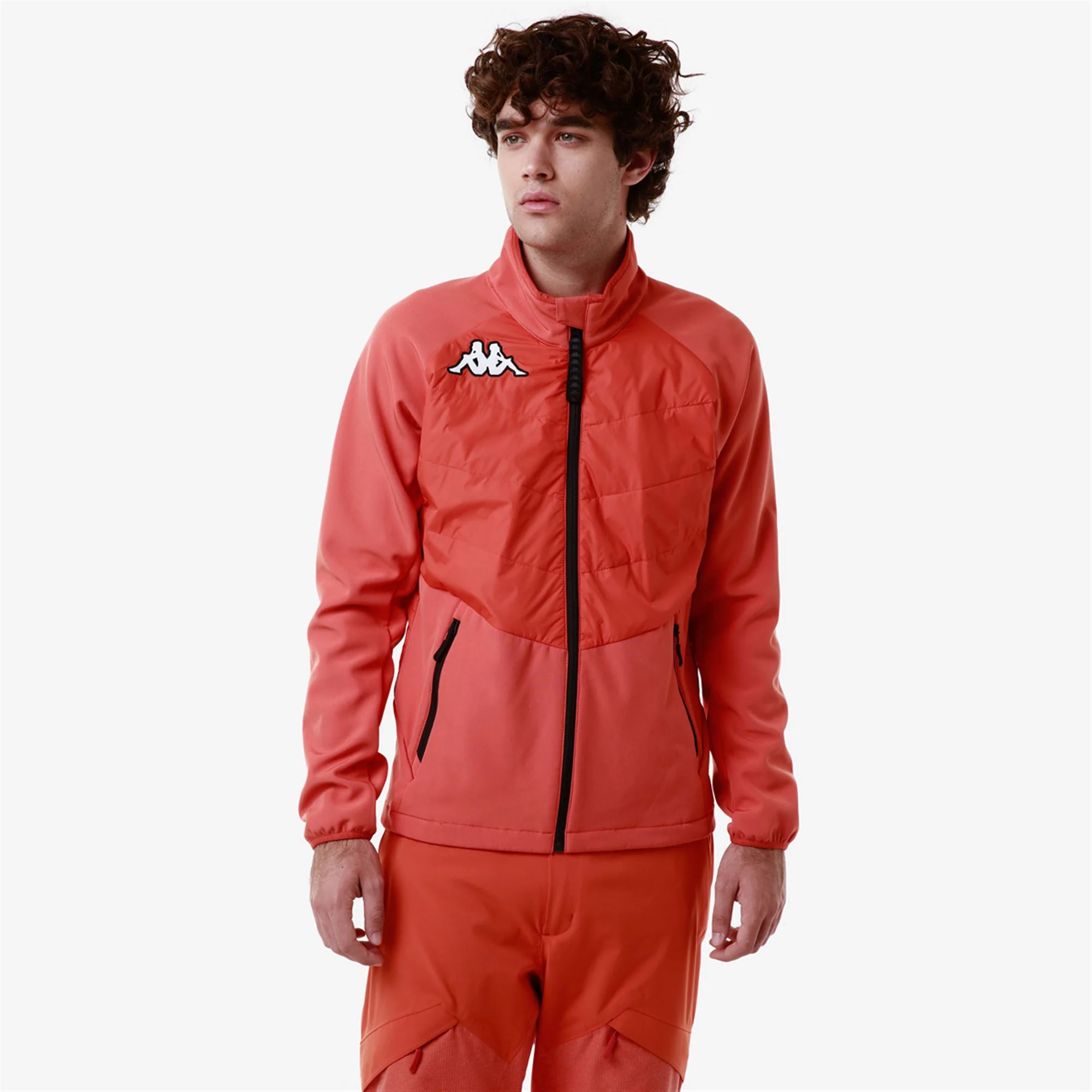 6CENTO 698 - Jackets - Short - Unisex - ORANGE SMUTTY-BLACK