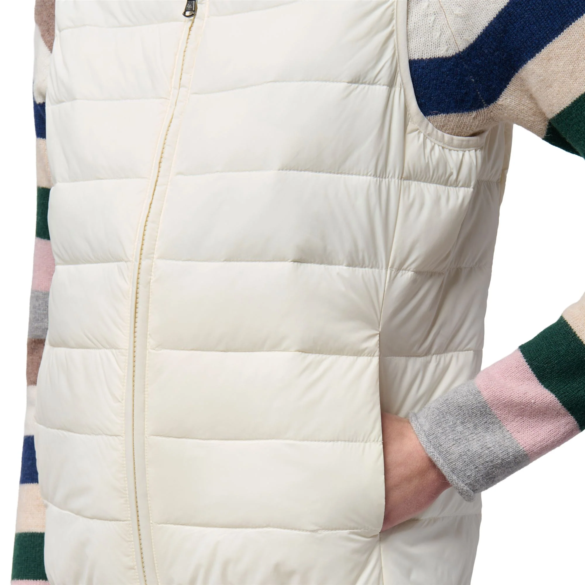 AMIRA - Jackets - Vest - Woman - WHITE NATURAL - Image 6