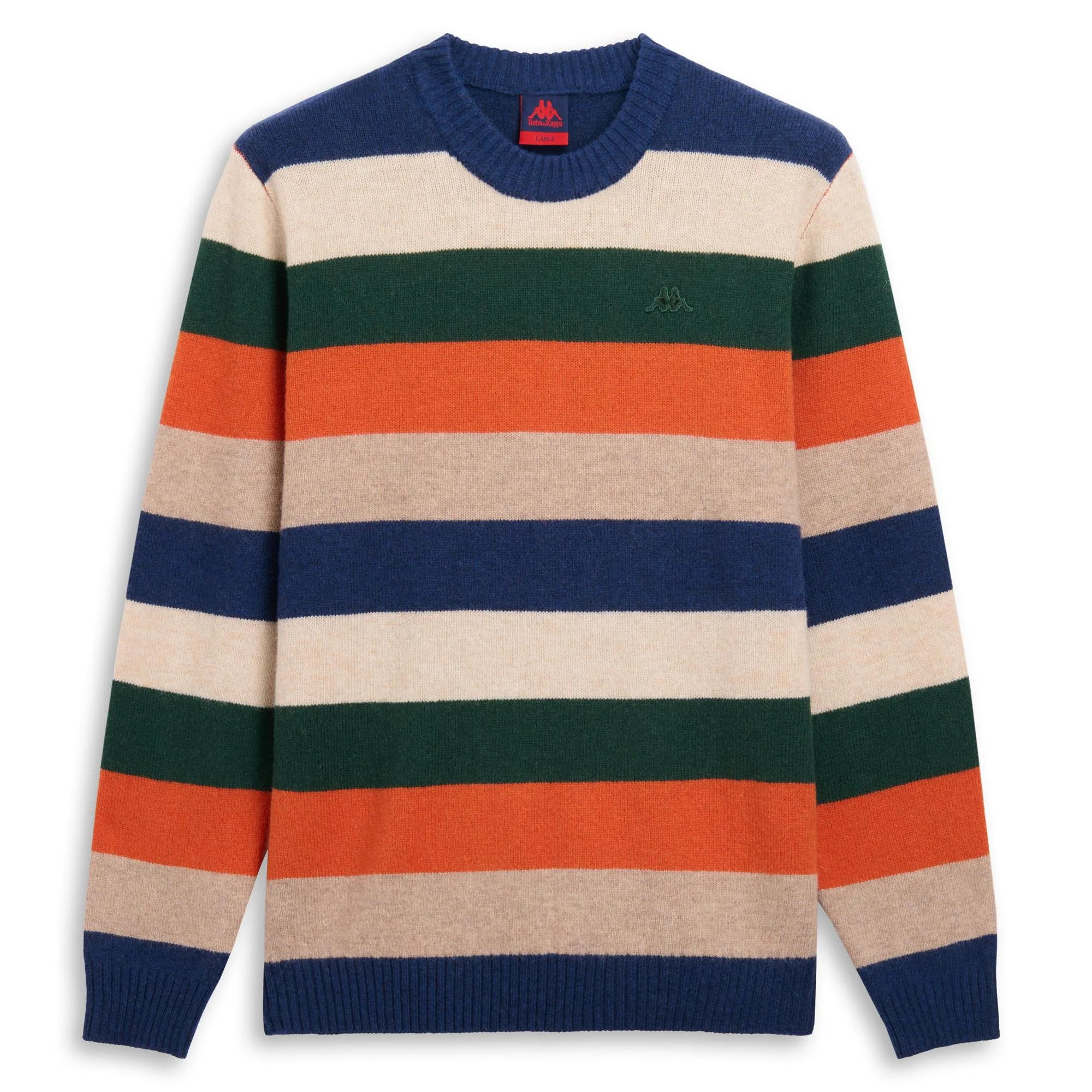 AGASSIE - KNITWEAR - Pull  Over - Man - BLUE IRIS-BEIGE DK-ORANGE DK-GREEN JUNE-BEIGE CLAY - Image 2