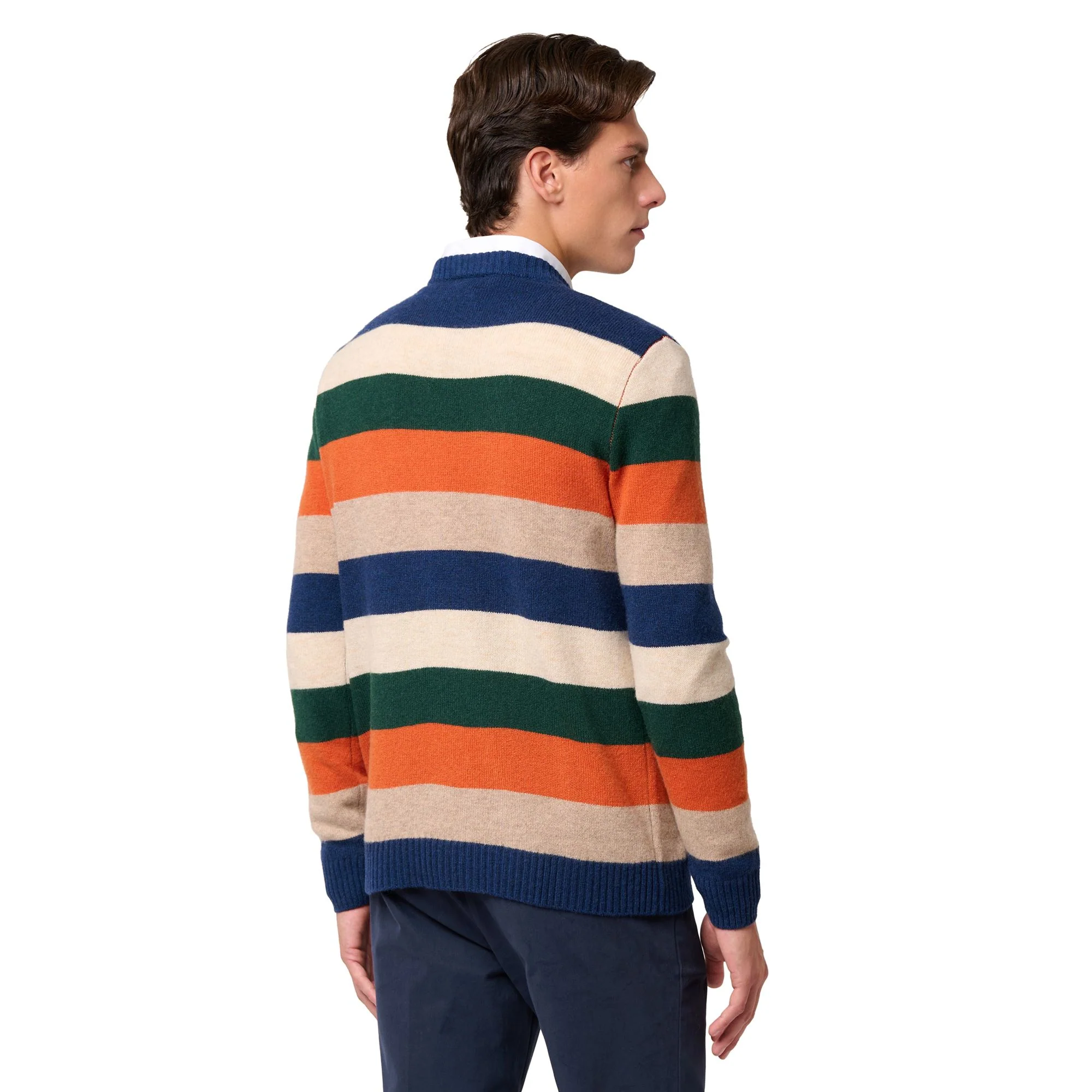 AGASSIE - KNITWEAR - Pull  Over - Man - BLUE IRIS-BEIGE DK-ORANGE DK-GREEN JUNE-BEIGE CLAY - Image 5