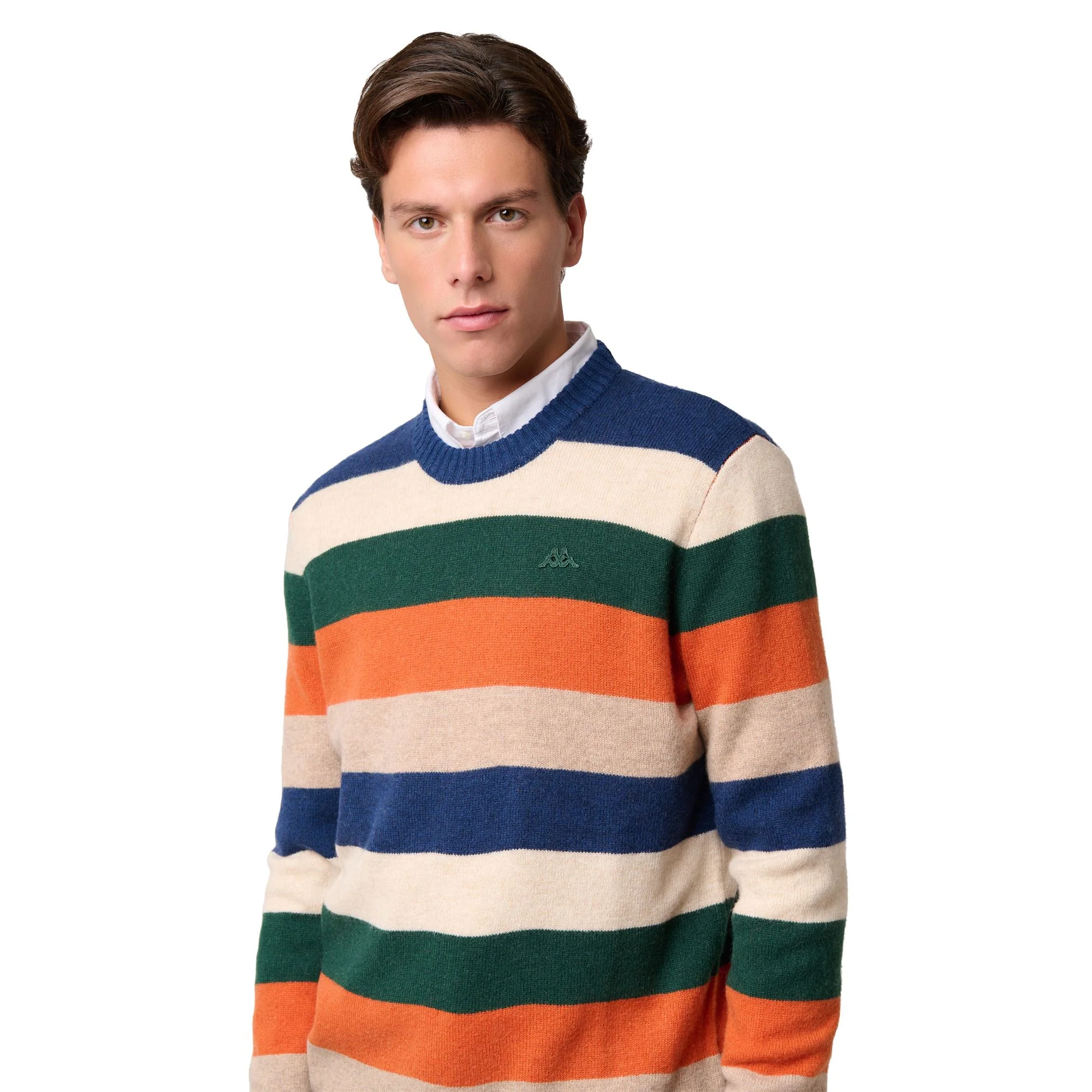 AGASSIE - KNITWEAR - Pull  Over - Man - BLUE IRIS-BEIGE DK-ORANGE DK-GREEN JUNE-BEIGE CLAY - Image 6