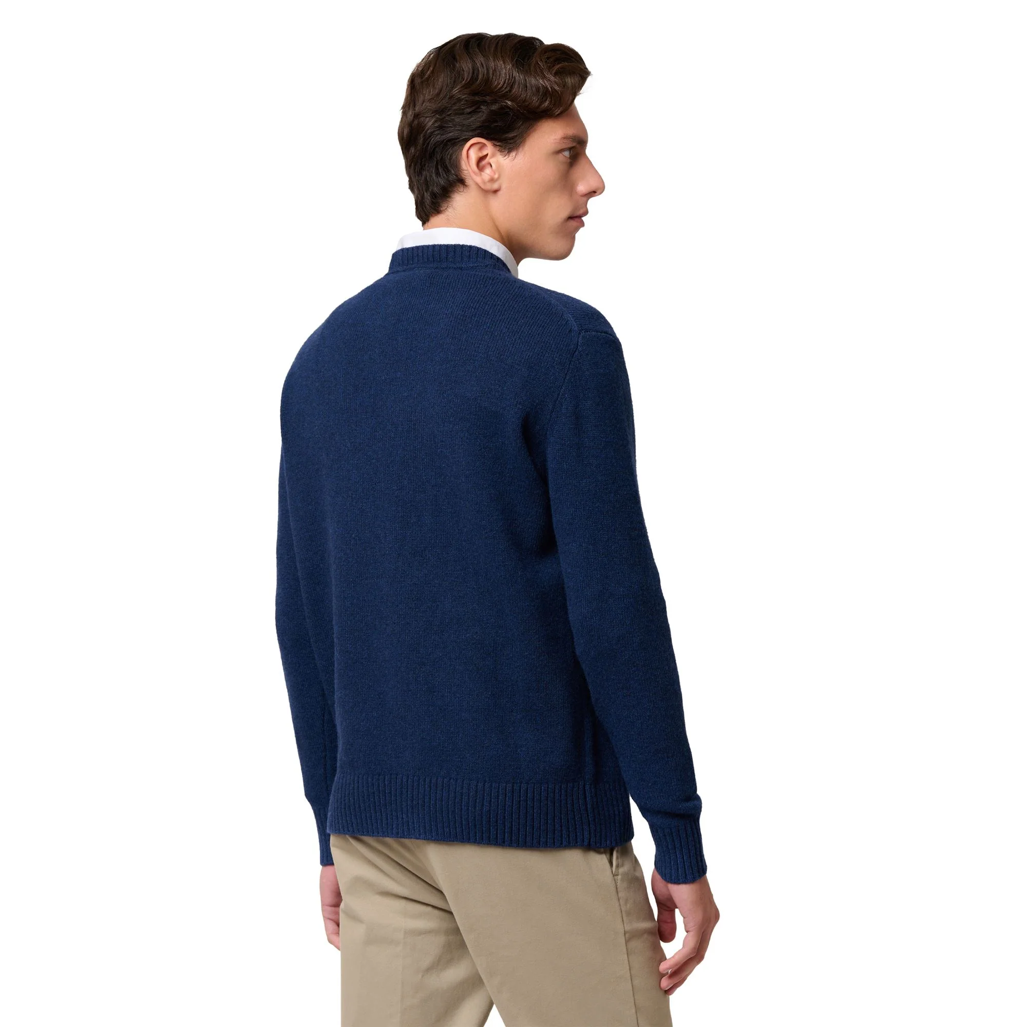 AVALON - KNITWEAR - Pull  Over - Man - BLUE IRIS-GREY FROST-GREEN JUNE-WHITE NATURAL - Image 5