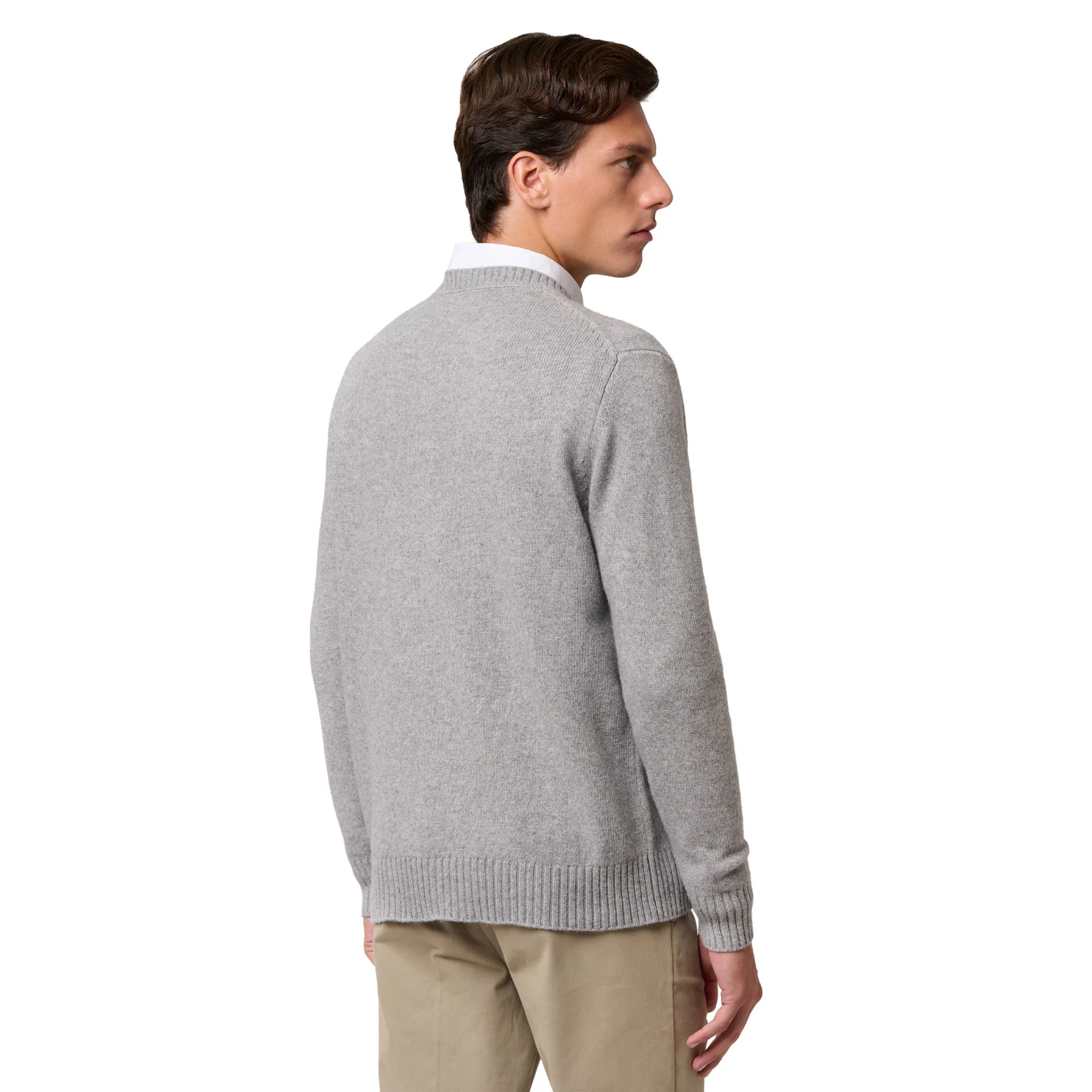 AVALON - KNITWEAR - Pull  Over - Man - GREY FROST-BLUE IRIS-WHITE NATURAL-BEIGE COFFEE - Image 5