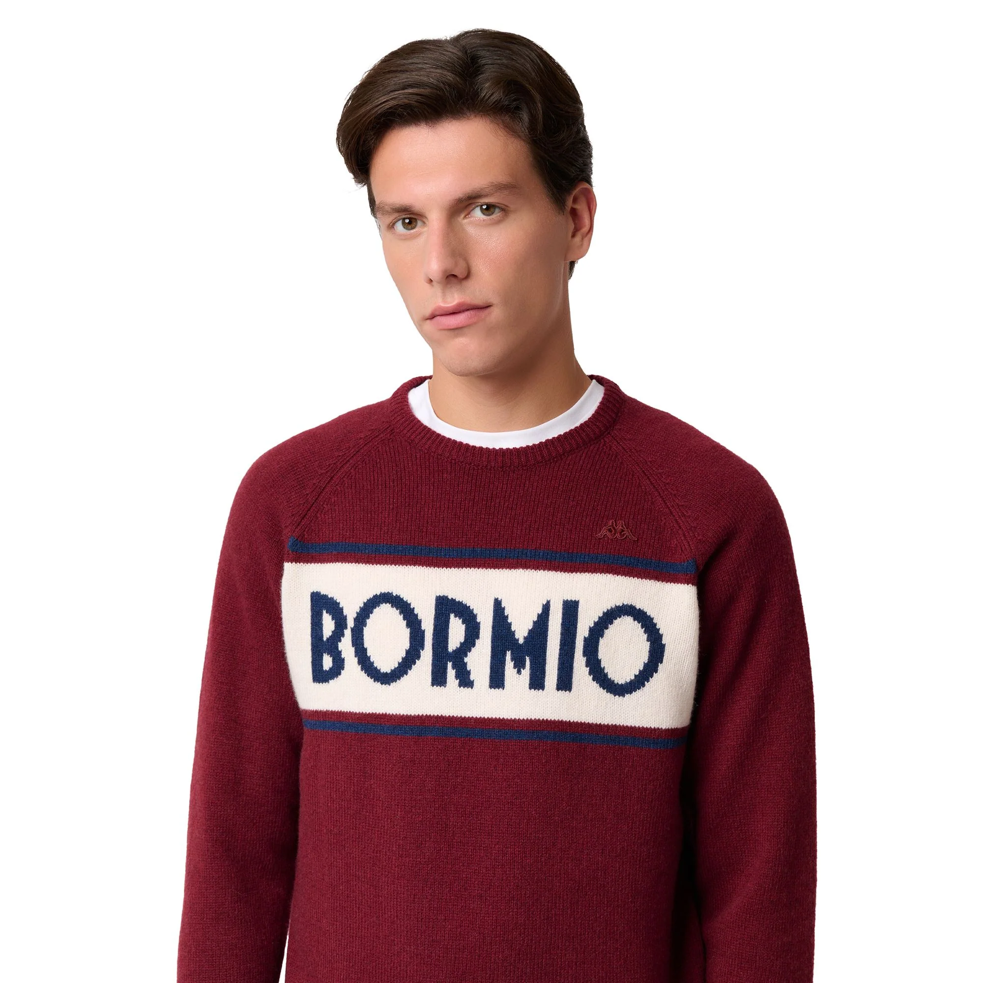 EROI KNIT BORMIO - KNITWEAR - Jumper - Man - RED POMEGRANATE-WHITE NATURAL-BLUE - Image 6