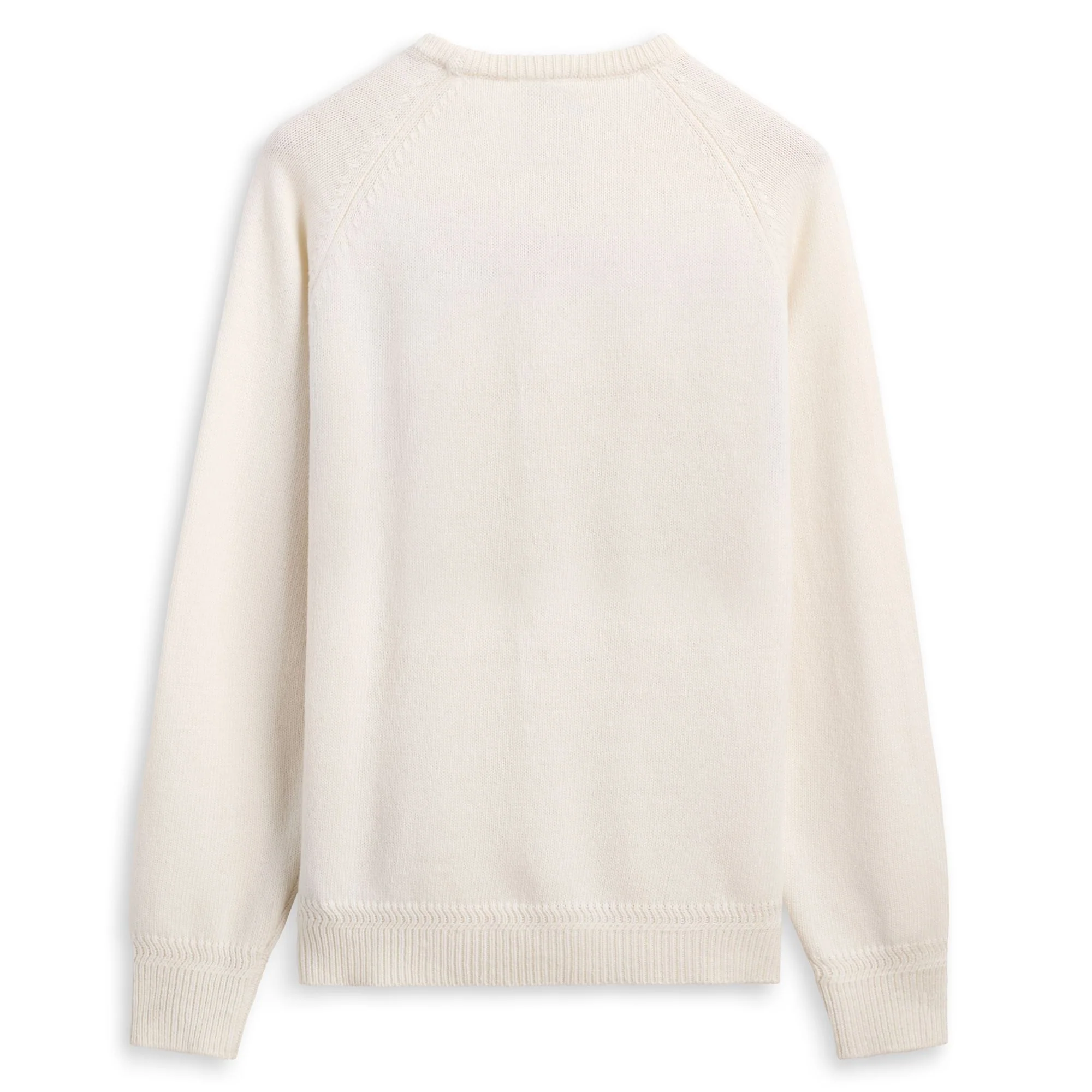 EROI  KNIT CORTINA - KNITWEAR - Jumper - Man - WHITE NATURAL-BLUE-RED - Image 3