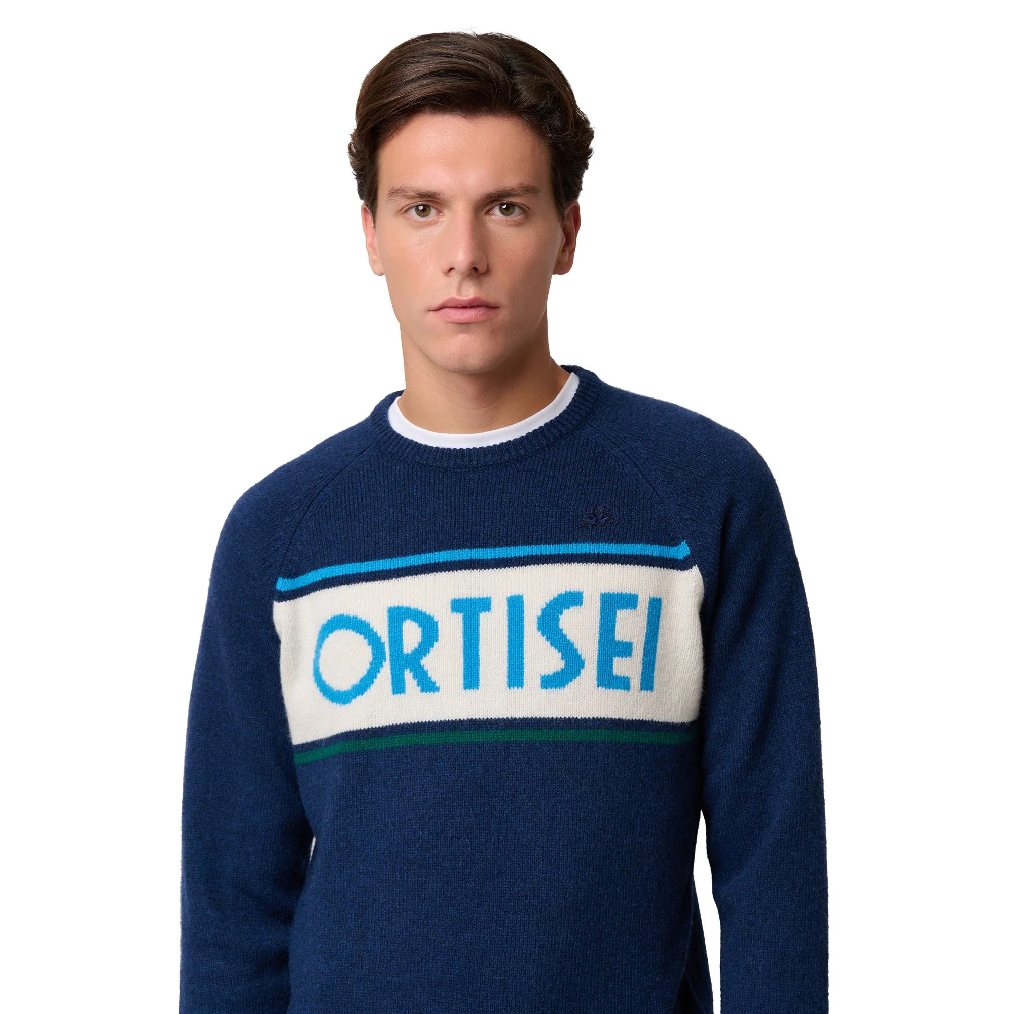 EROI KNIT ORTISEI - KNITWEAR - Jumper - Man - BLUE-WHITE NATURAL-AZURE-GREEN - Image 6