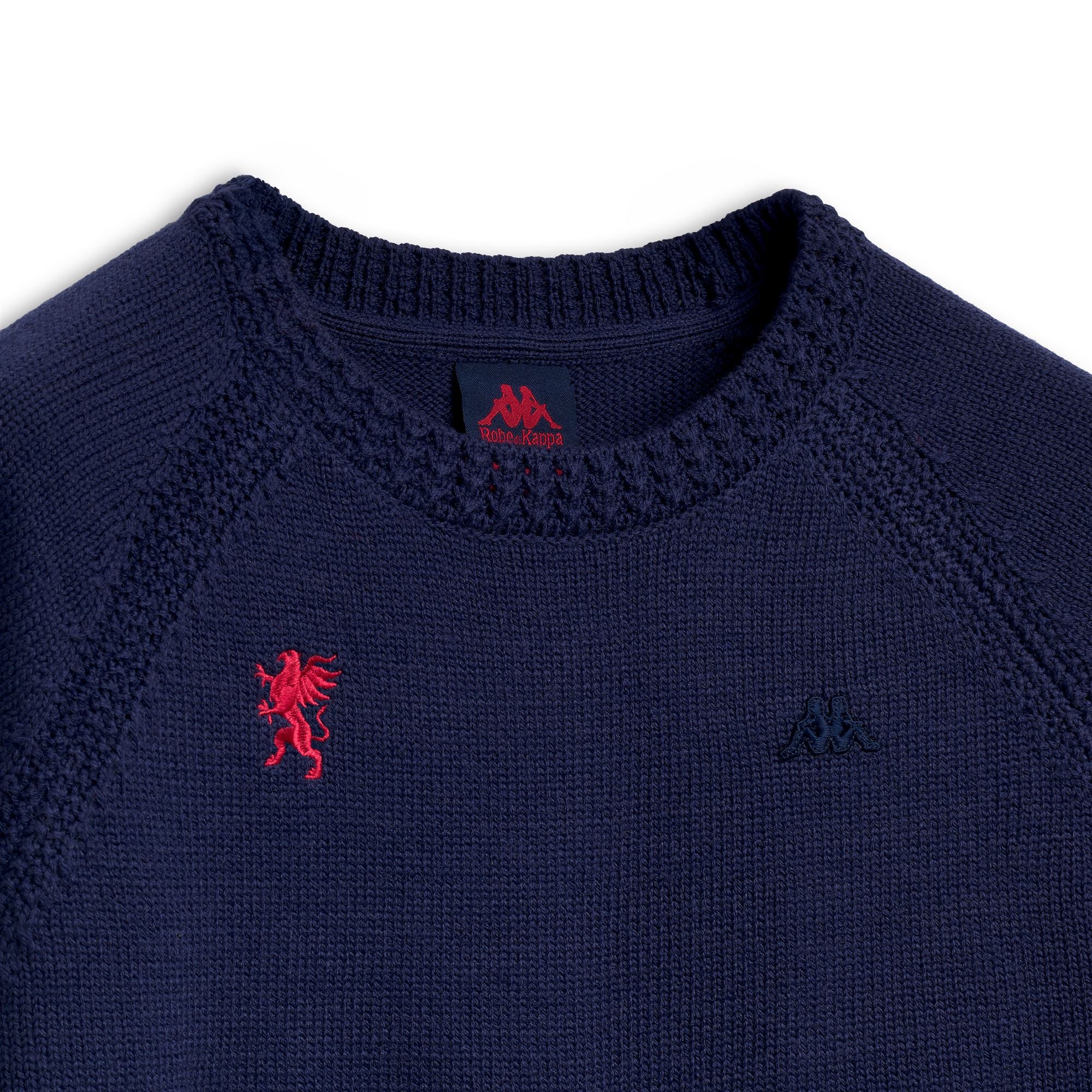 GASP GENOA - KNITWEAR - Pull  Over - Man - BLUE MARINE-RED BLAZE - Image 3