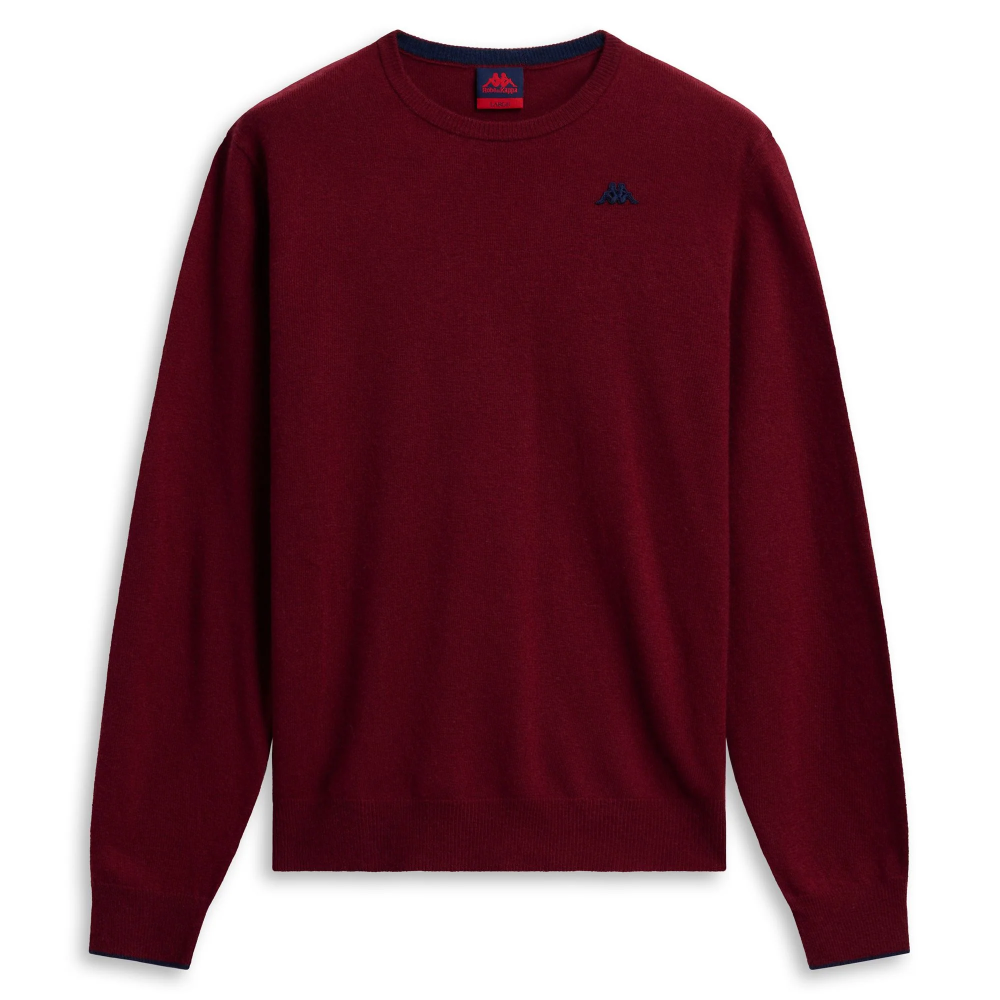 GRAVER - KNITWEAR - Pull  Over - Man - RED POMEGRANATE-BLUE IRIS - Image 2