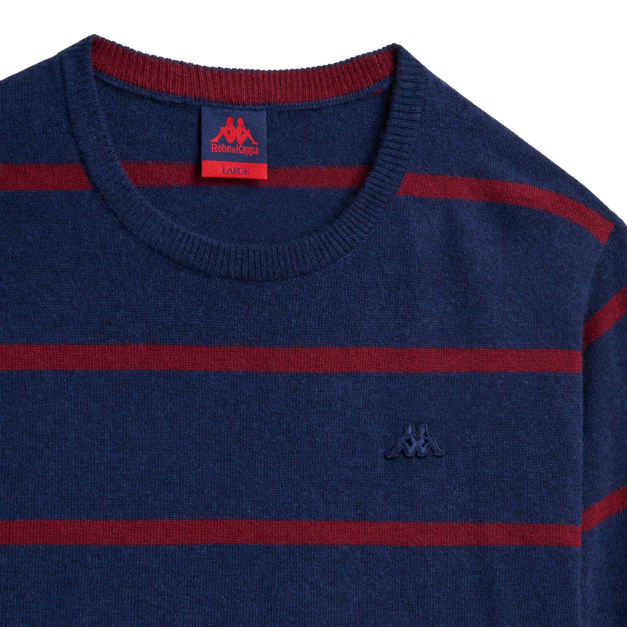 GROS - KNITWEAR - Pull  Over - Man - BLUE IRIS-RED POMEGRANATE - Image 4
