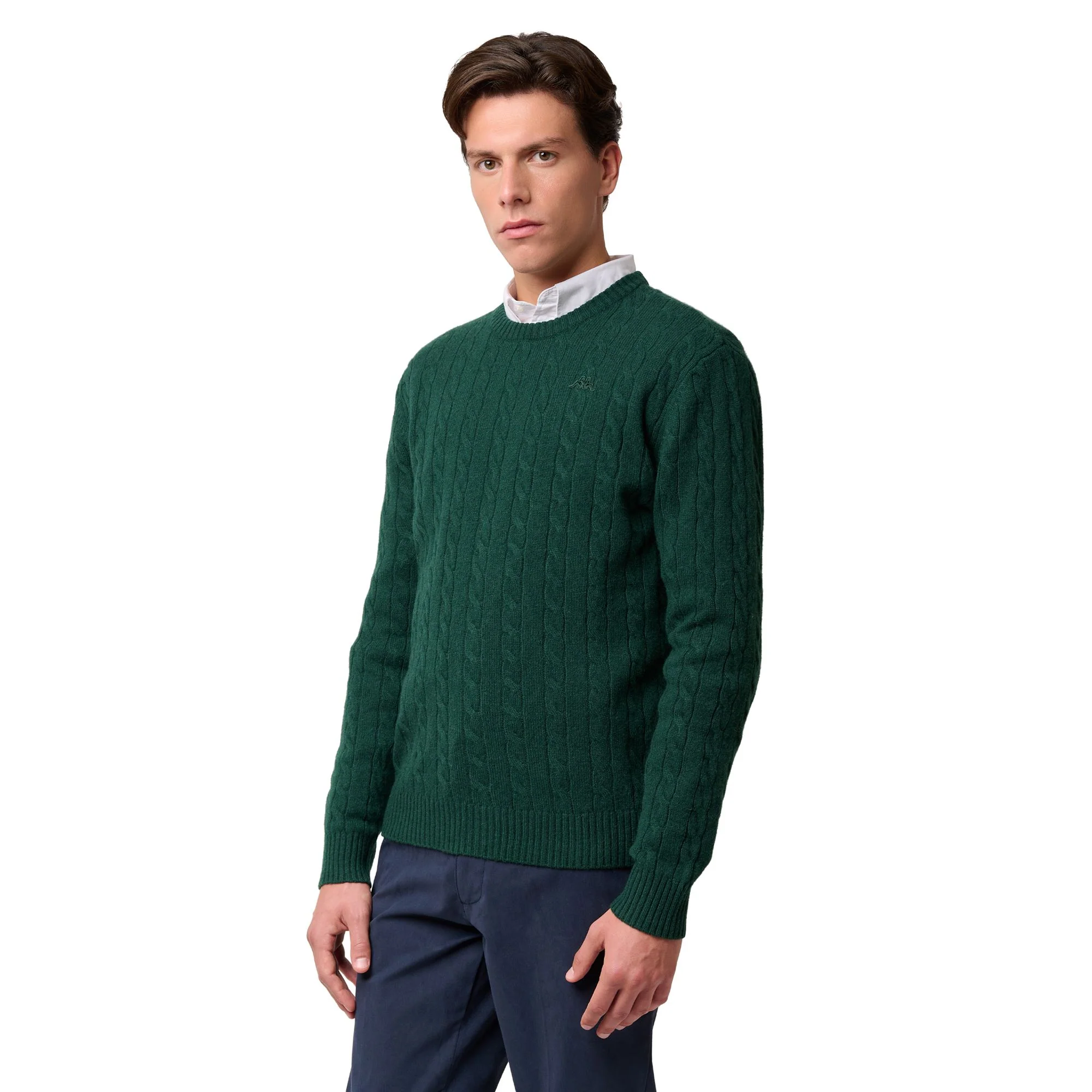 HERBIE - KNITWEAR - Pull  Over - Man - GREEN JUNE