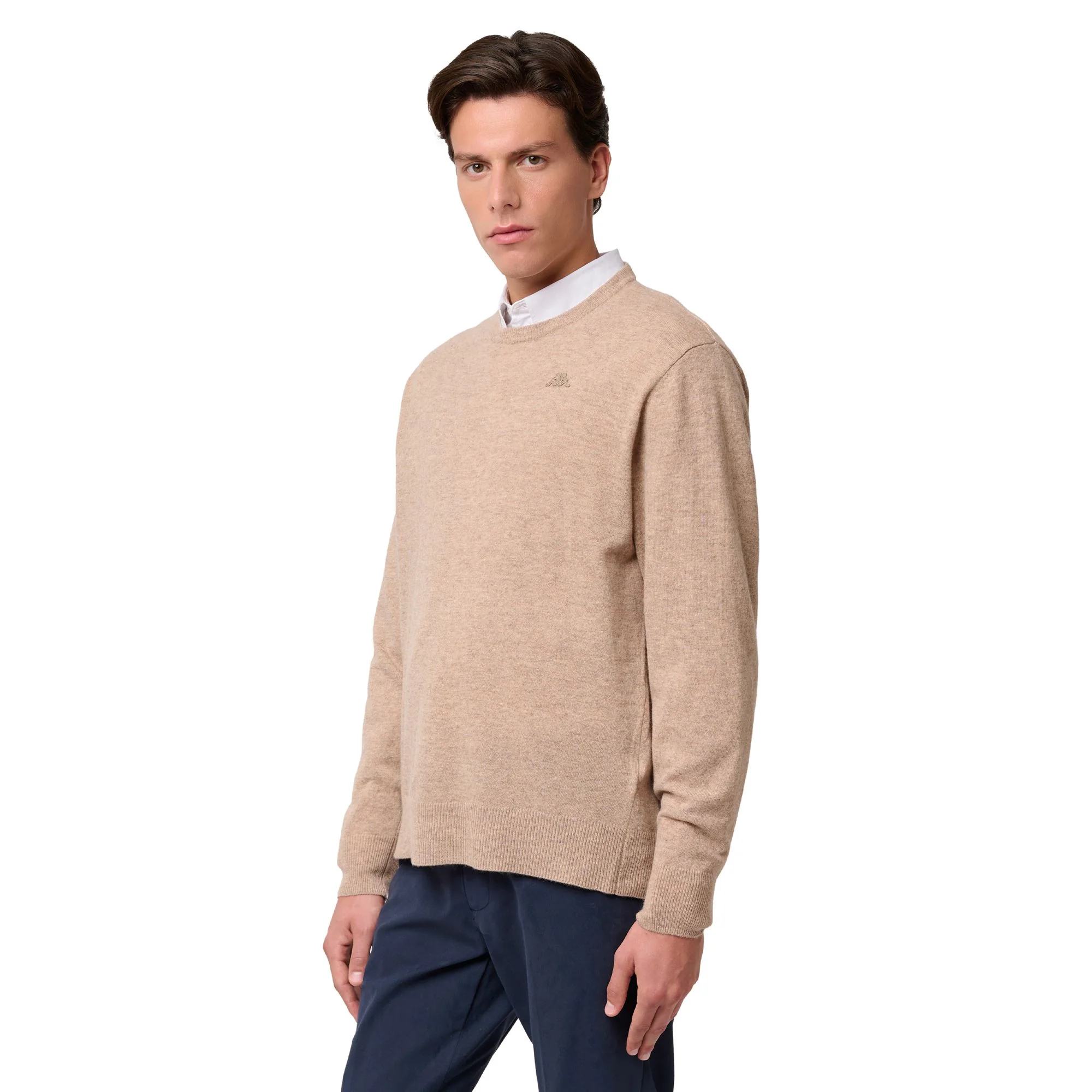 LAMB BIMBEREKE - KNITWEAR - Pull  Over - Man - BEIGE DK