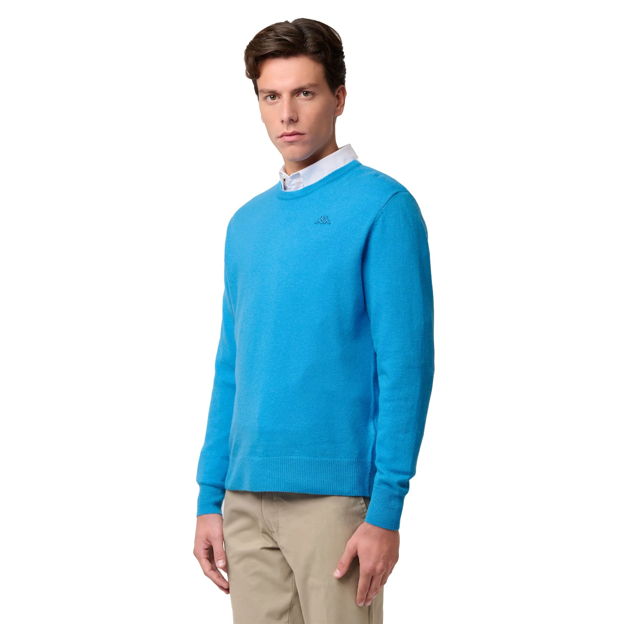LAMB BIMBEREKE - KNITWEAR - Pull  Over - Man - BLUE SEA