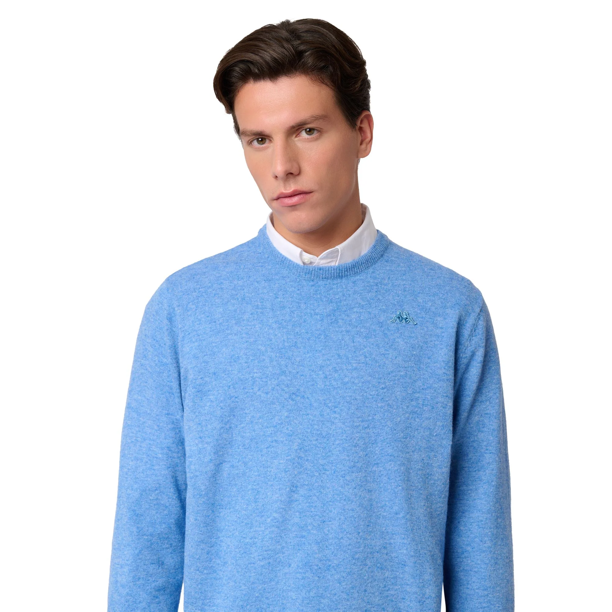 LAMB BIMBEREKE - KNITWEAR - Pull  Over - Man - BLUE SMOKED - Image 6