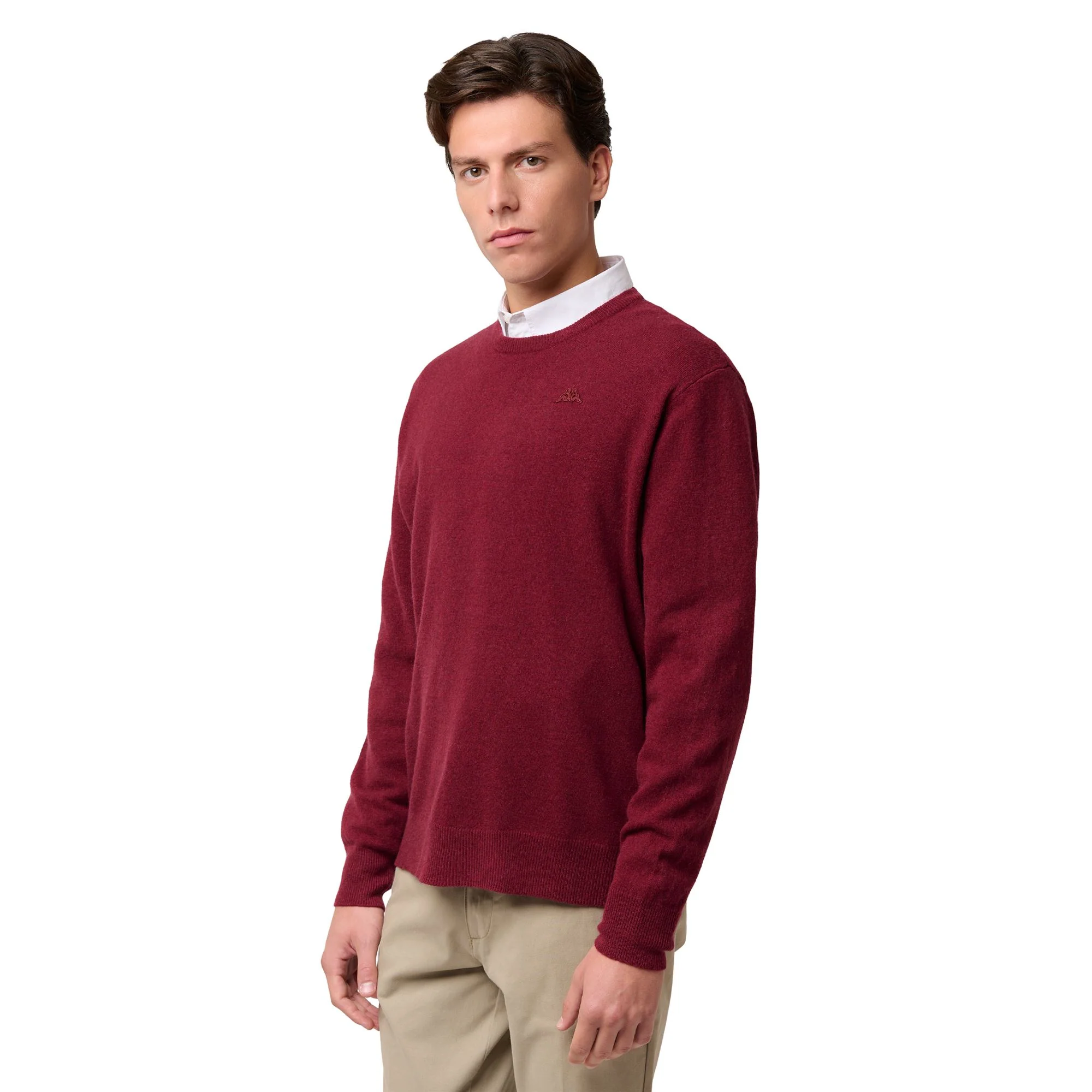 LAMB BIMBEREKE - KNITWEAR - Pull  Over - Man - RED POMEGRANATE