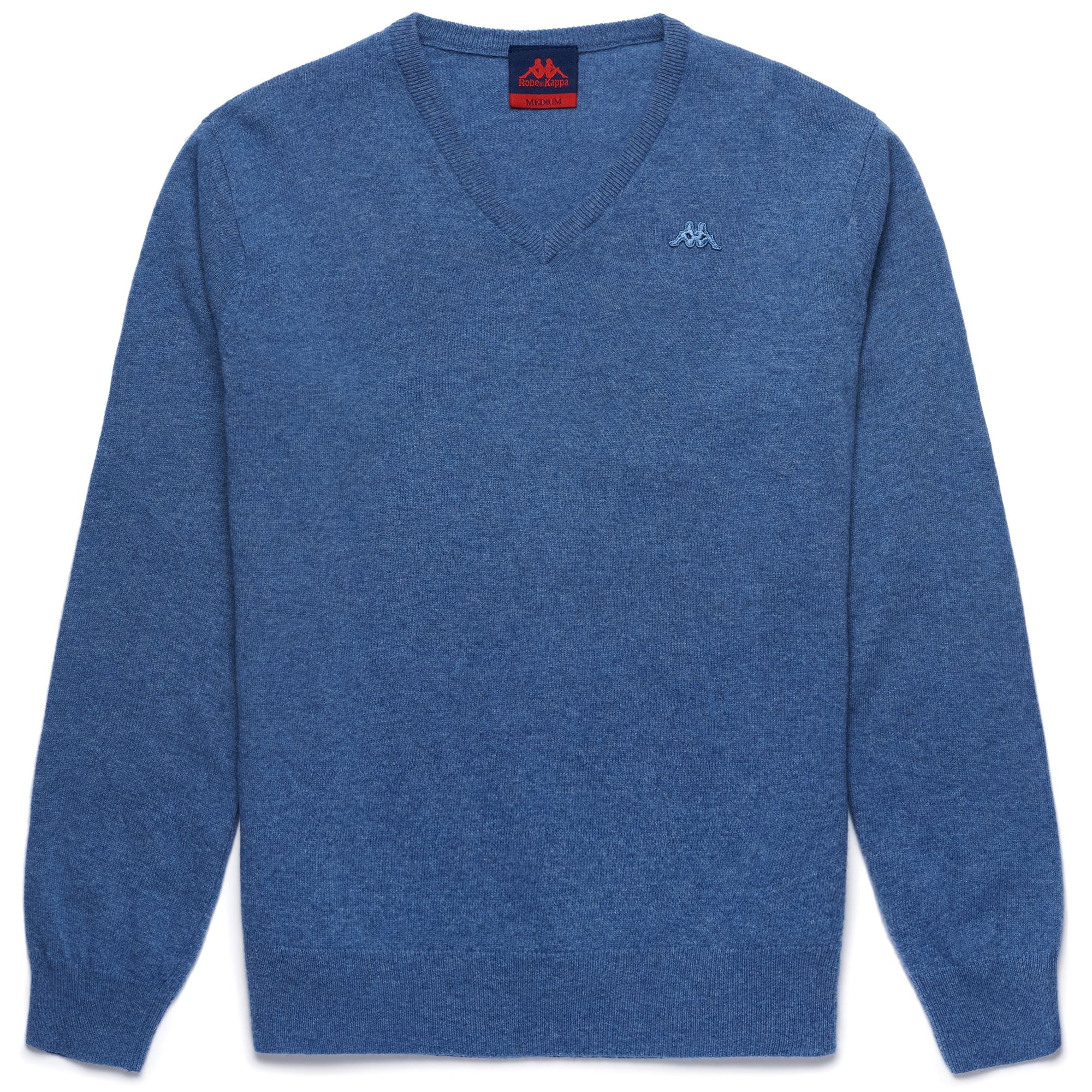 LAMB BLEIBURG - KNITWEAR - Pull Over - Man - BLUE STONEWASH