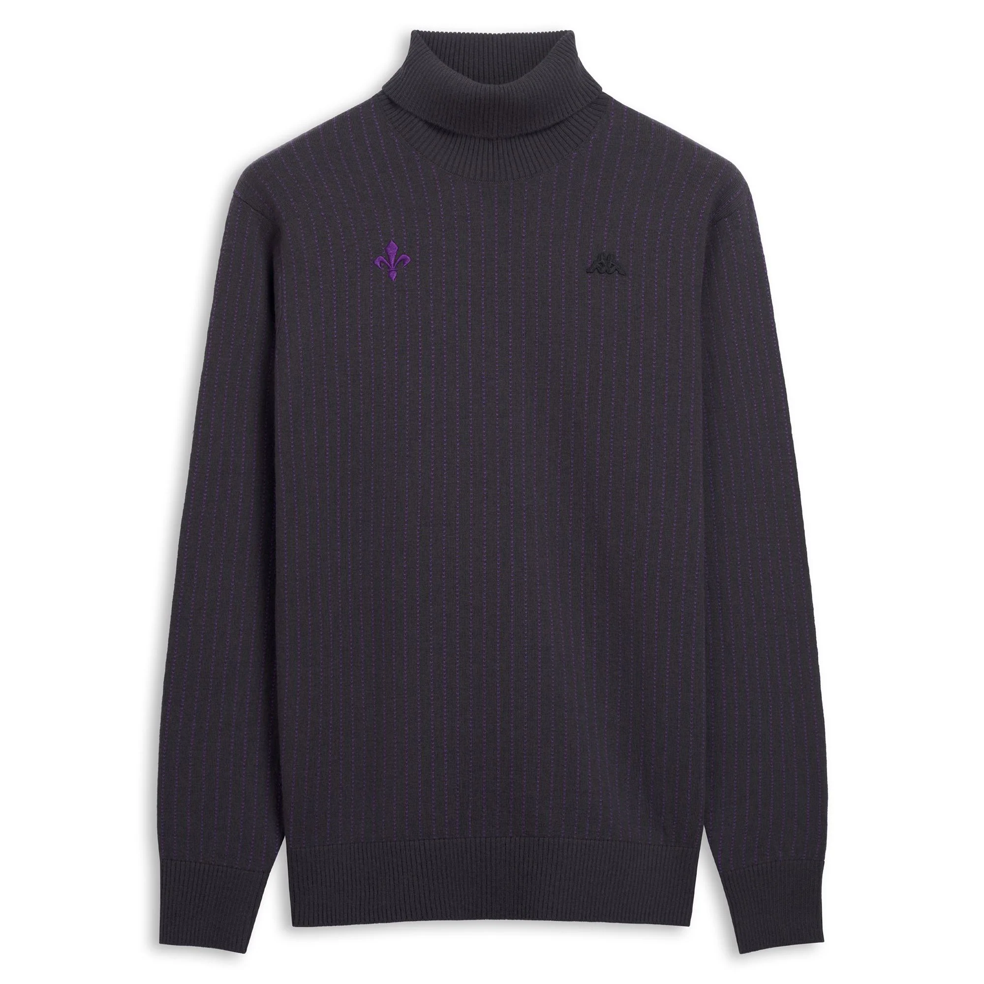 NAUSER FIORENTINA - KNITWEAR - Pull  Over - Man - BLACK GREYISH-VIOLET INDIGO
