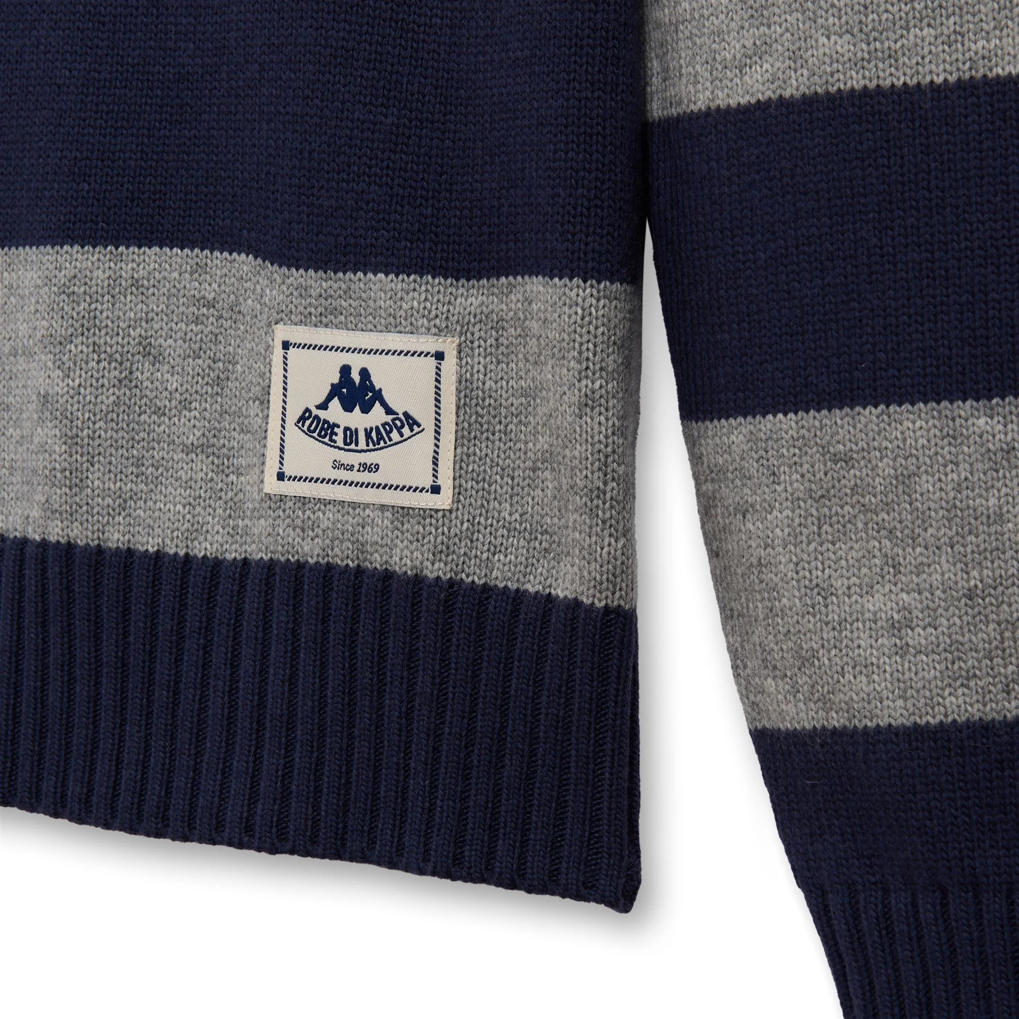 REUMI - KNITWEAR - Jumper - Man - BLUE IRIS-GREY FROST - Image 3