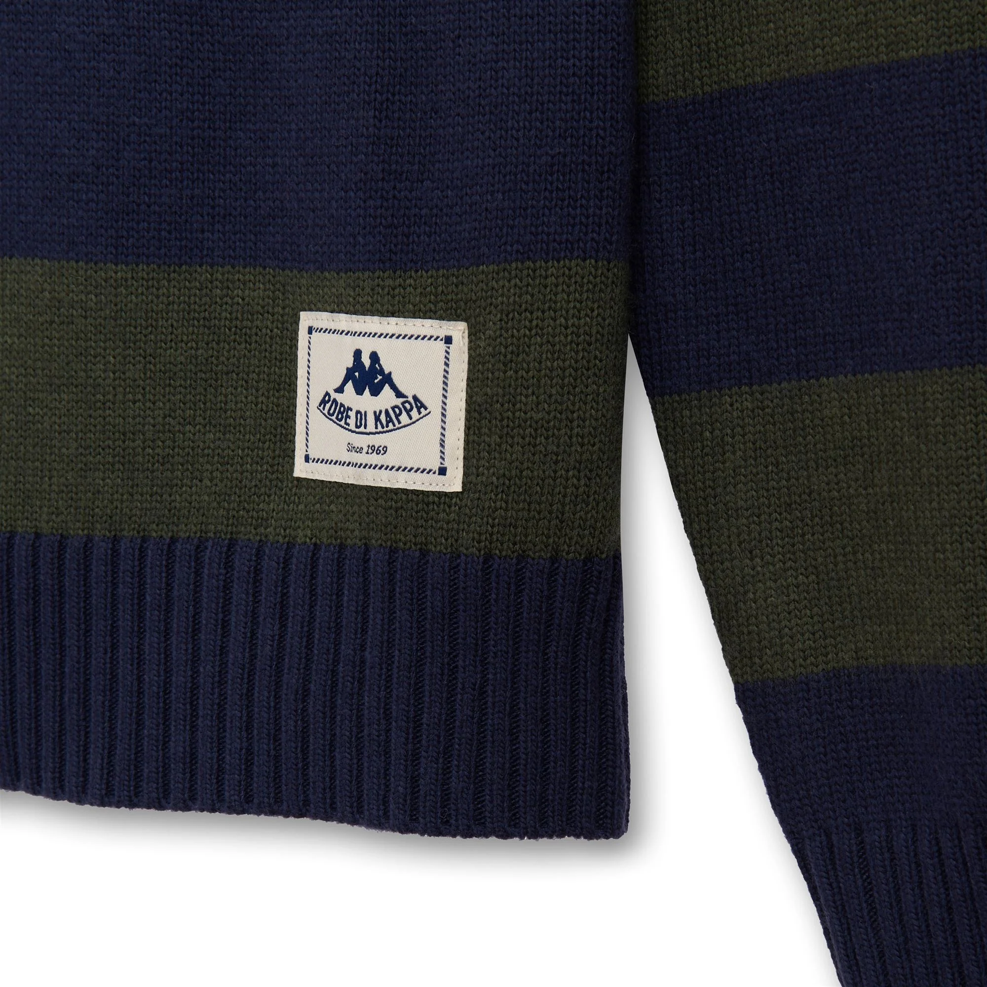 REUMI - KNITWEAR - Jumper - Man - GREEN MILITARY-BLUE IRIS - Image 3