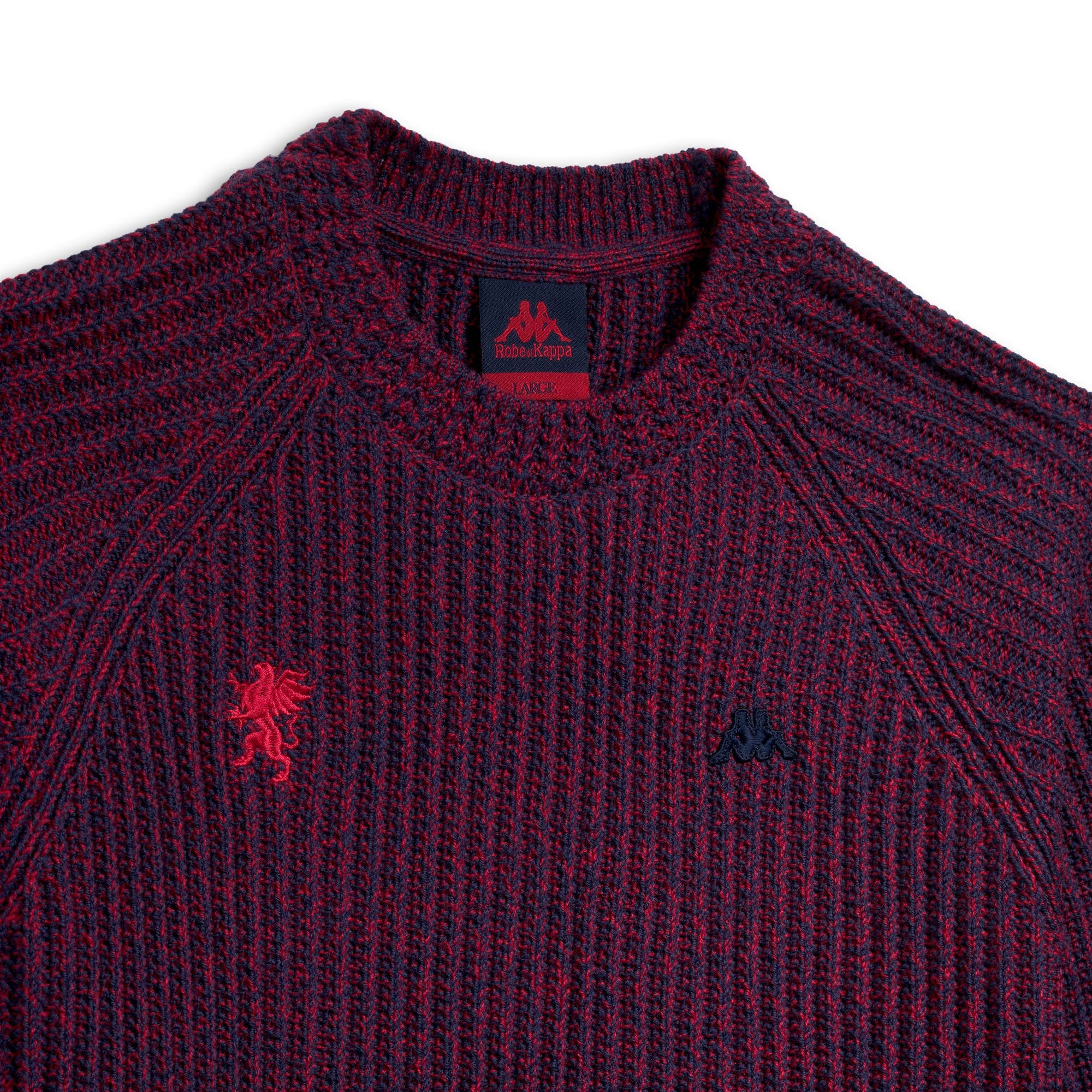 SKOLIO GENOA - KNITWEAR - Pull  Over - Man - BLUE MARINE-RED BLAZE - Image 3