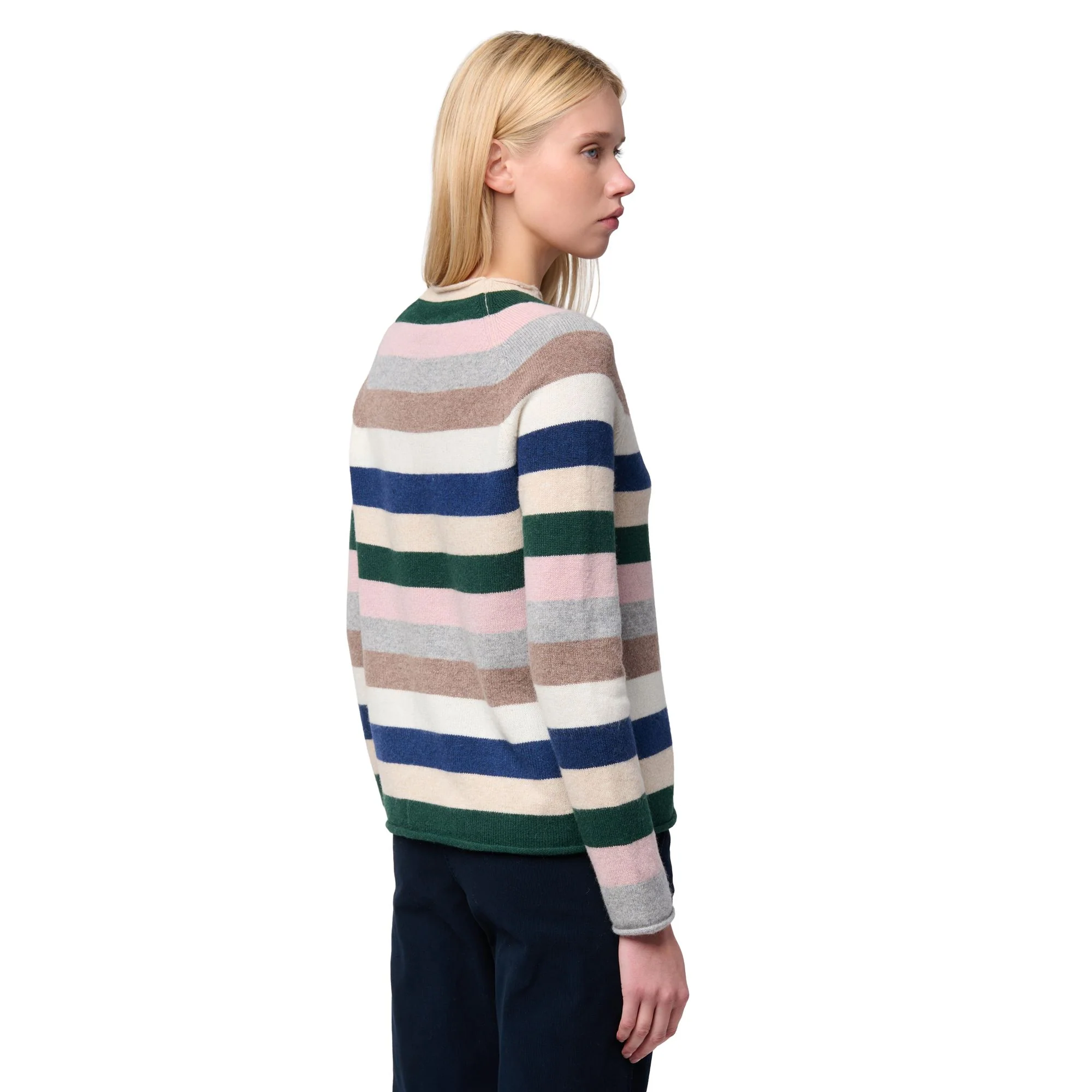 HILARY - KNITWEAR - Pull  Over - Woman - BEIGE CLAY-GREEN JUNE-PINK ZEPHYR-GREY FROST-BROWN NATURAL-WHITE NATURAL-BLUE IRIS - Image 4