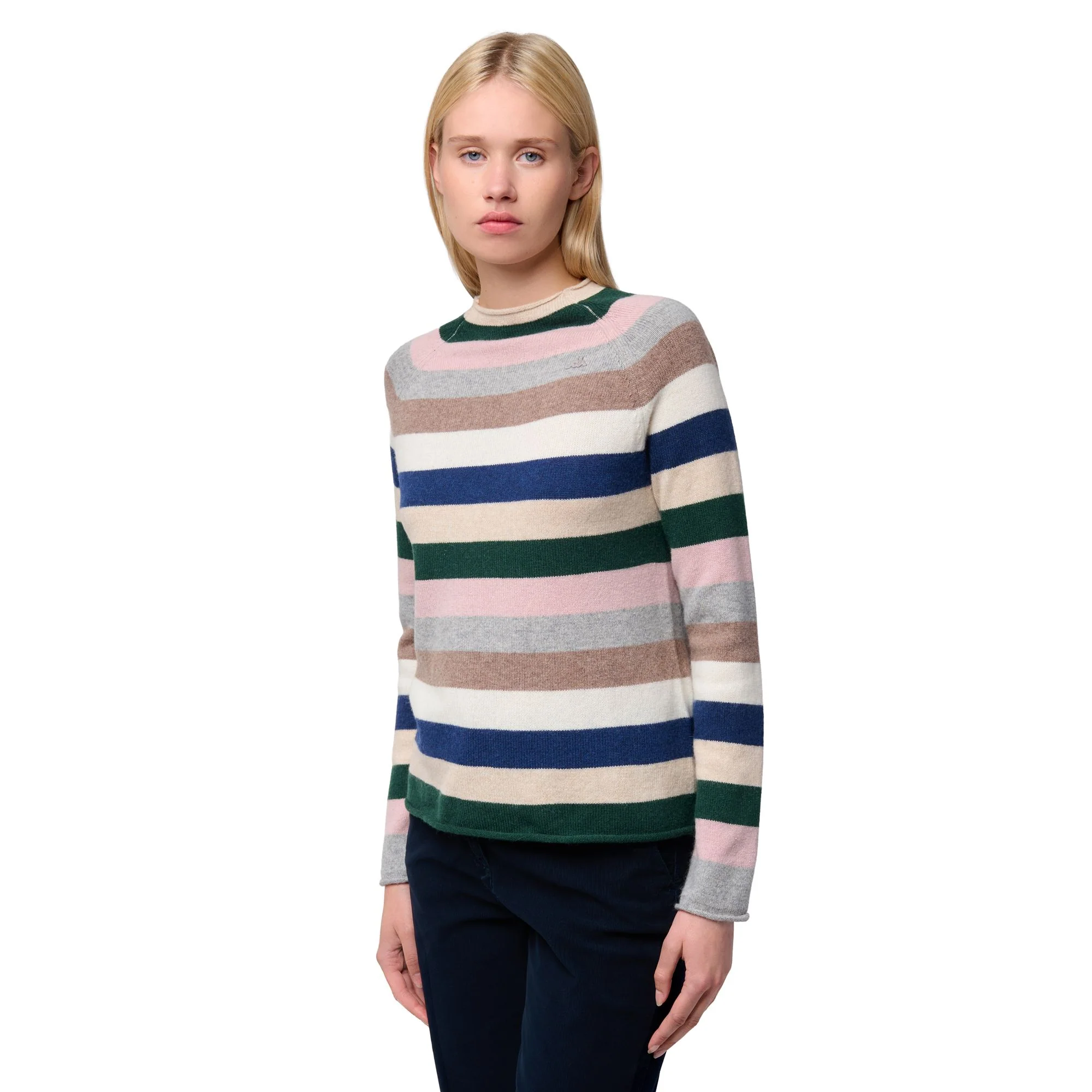 HILARY - KNITWEAR - Pull  Over - Woman - BEIGE CLAY-GREEN JUNE-PINK ZEPHYR-GREY FROST-BROWN NATURAL-WHITE NATURAL-BLUE IRIS - Image 6
