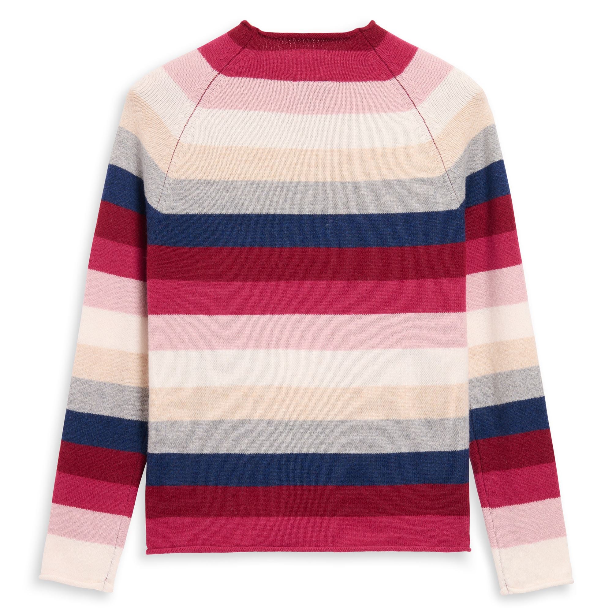 HILARY - KNITWEAR - Pull  Over - Woman - RED POMEGRANATE-RED DK-PINK ZEPHYR-WHITE NATURAL-BEIGE CLAY-GREY FROST-BLUE IRIS - Image 2