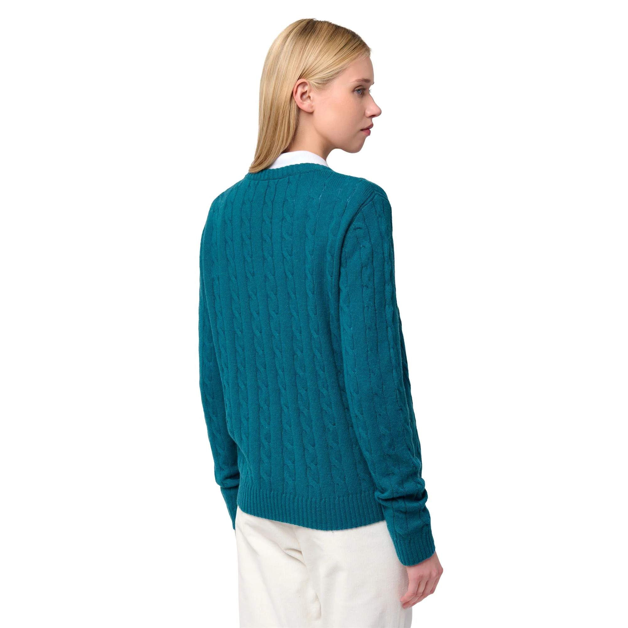 JOLIE - KNITWEAR - Pull  Over - Woman - BLUE LAGOON - Image 5