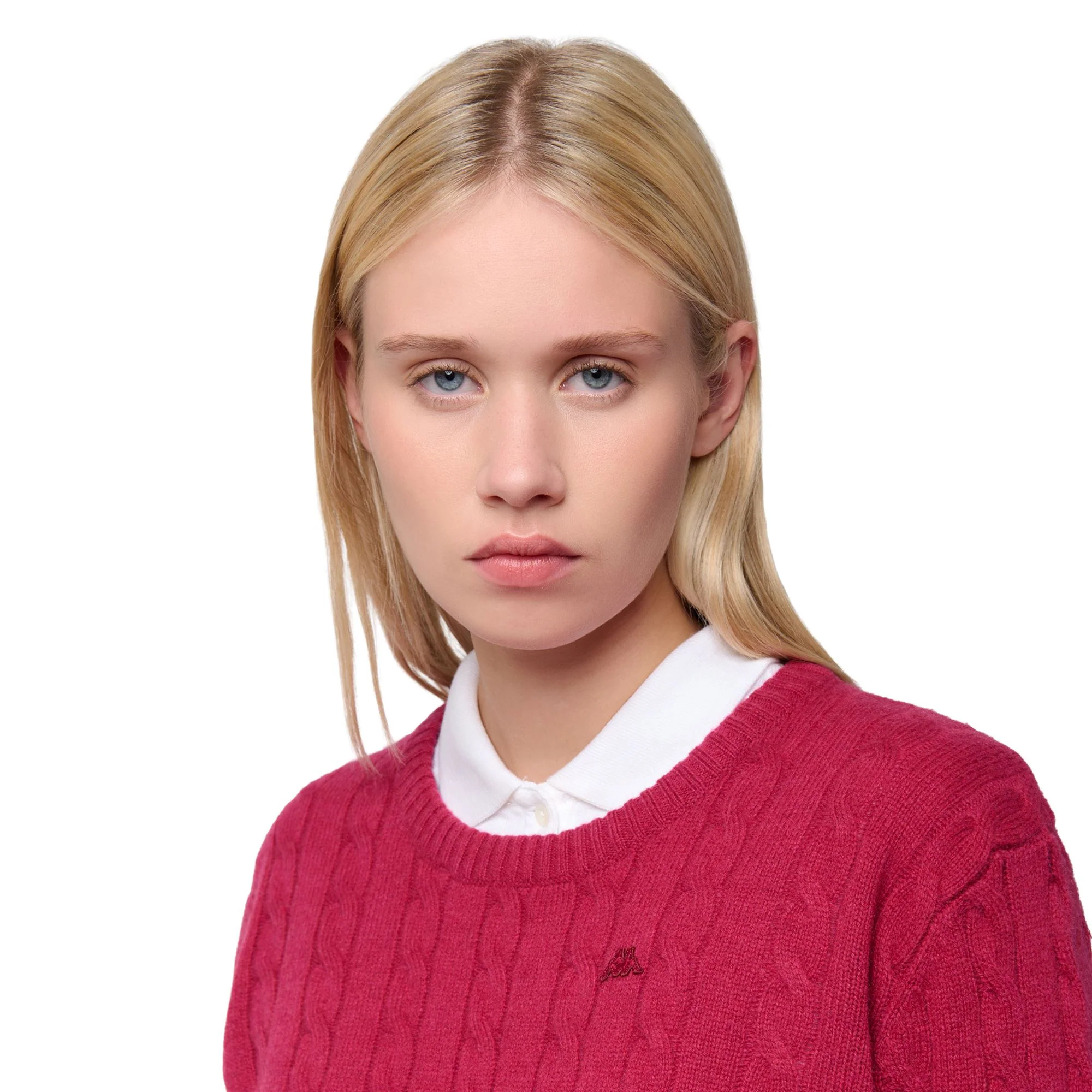 JOLIE - KNITWEAR - Pull  Over - Woman - RED DK - Image 6
