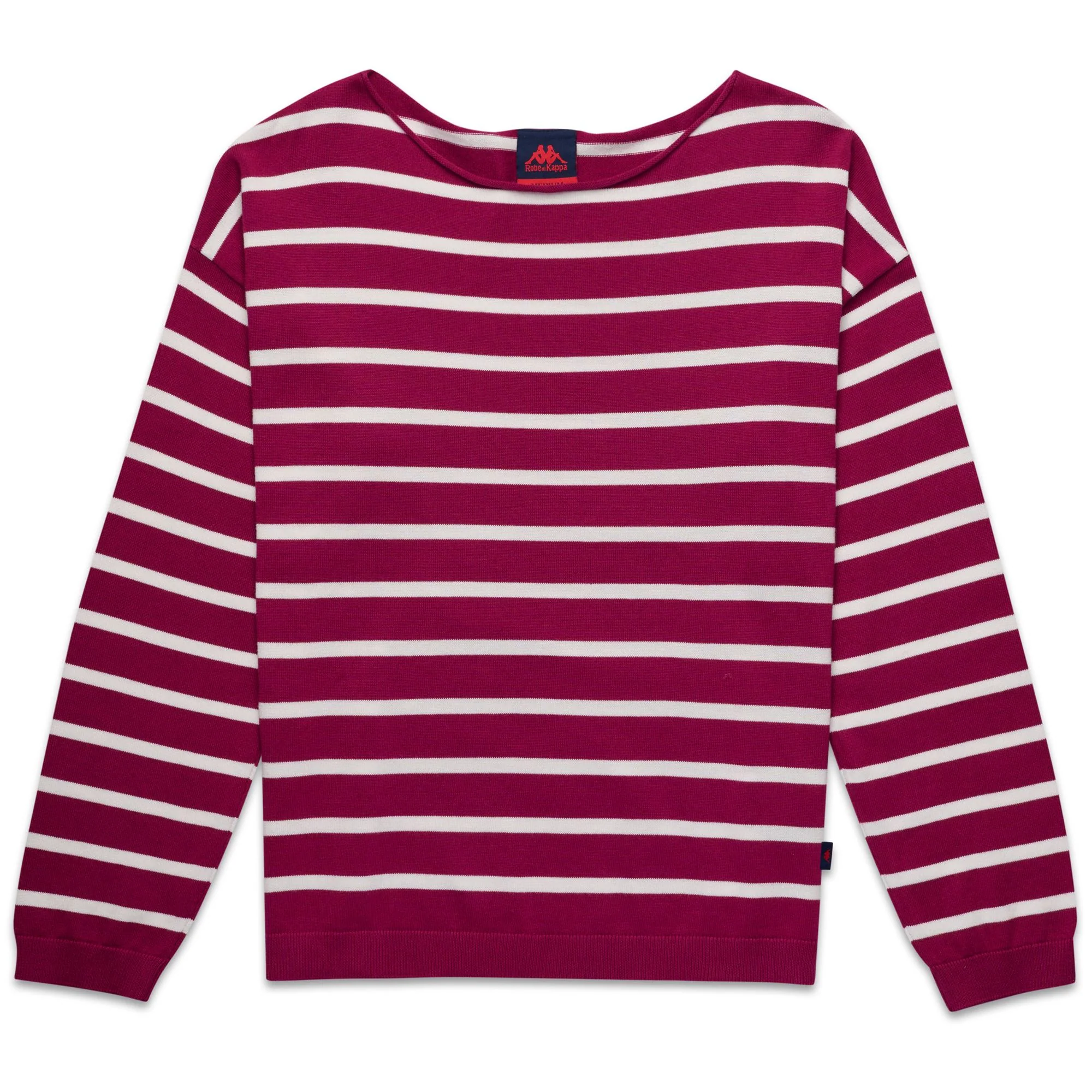 MALLORY - KNITWEAR - Pull  Over - Woman - VIOLET RASPBERRY-WHITE NATURAL