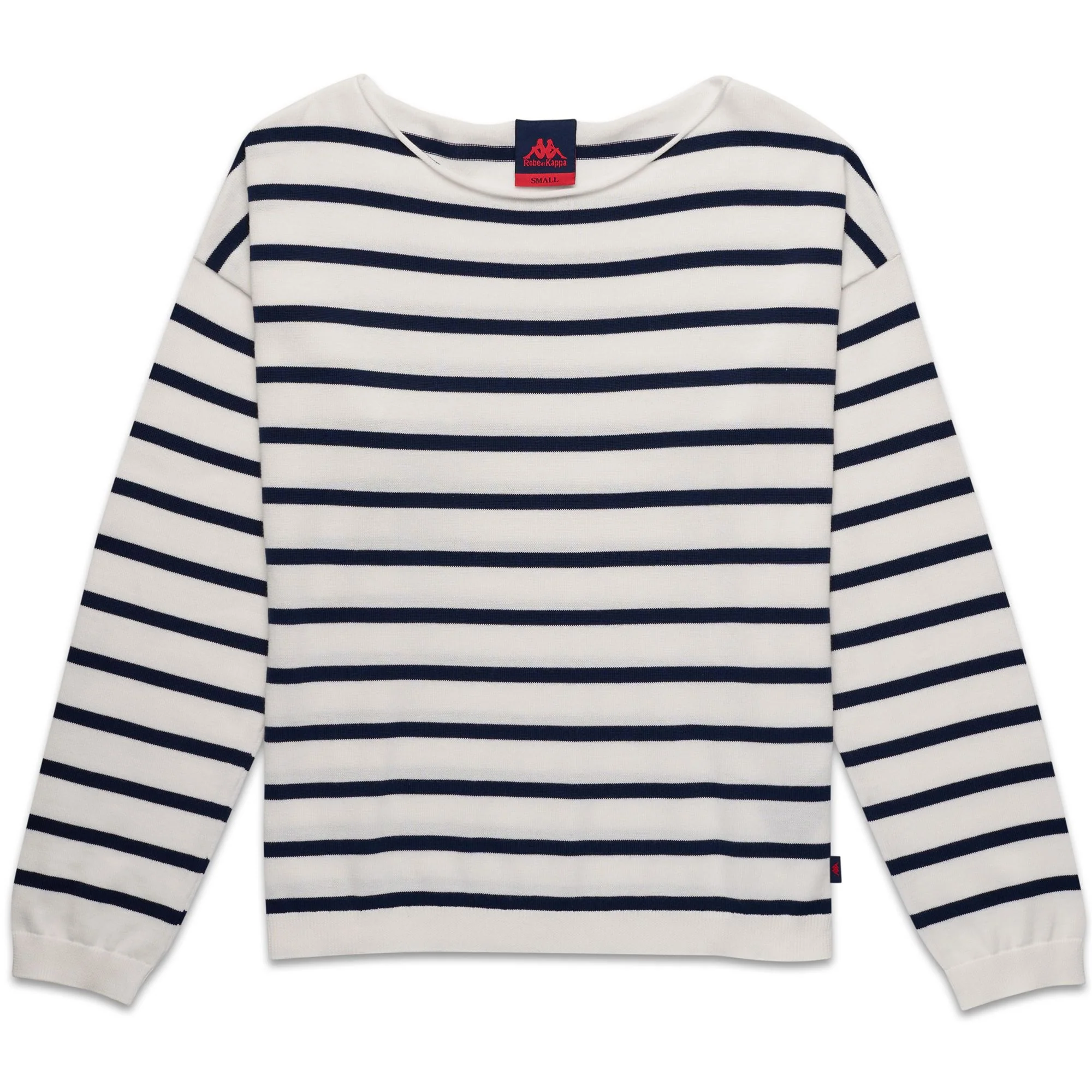 MALLORY - KNITWEAR - Pull  Over - Woman - WHITE NATURAL-BLUE IRIS