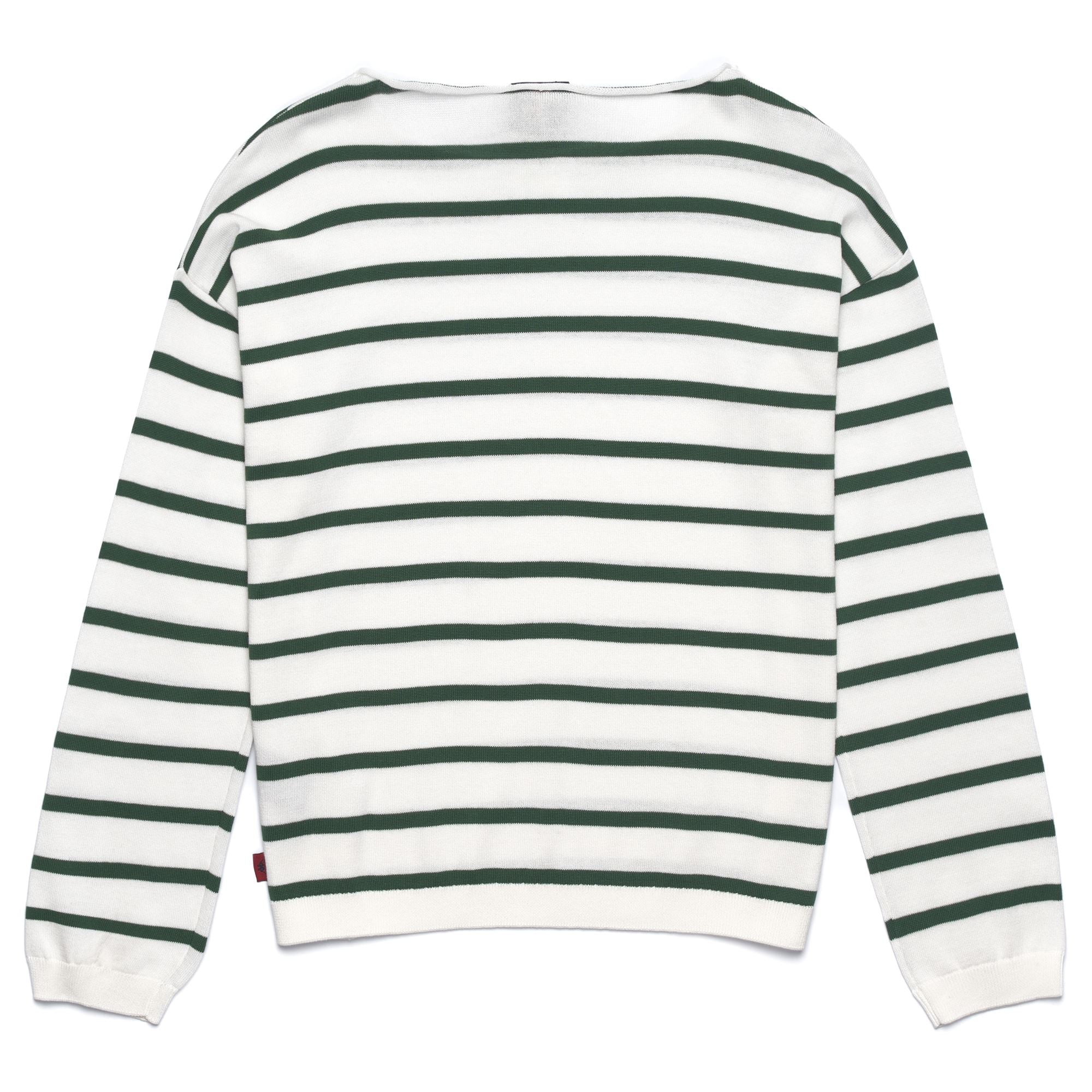 MALLORY - KNITWEAR - Pull  Over - Woman - WHITE NATURAL-GREEN EDEN - Image 2
