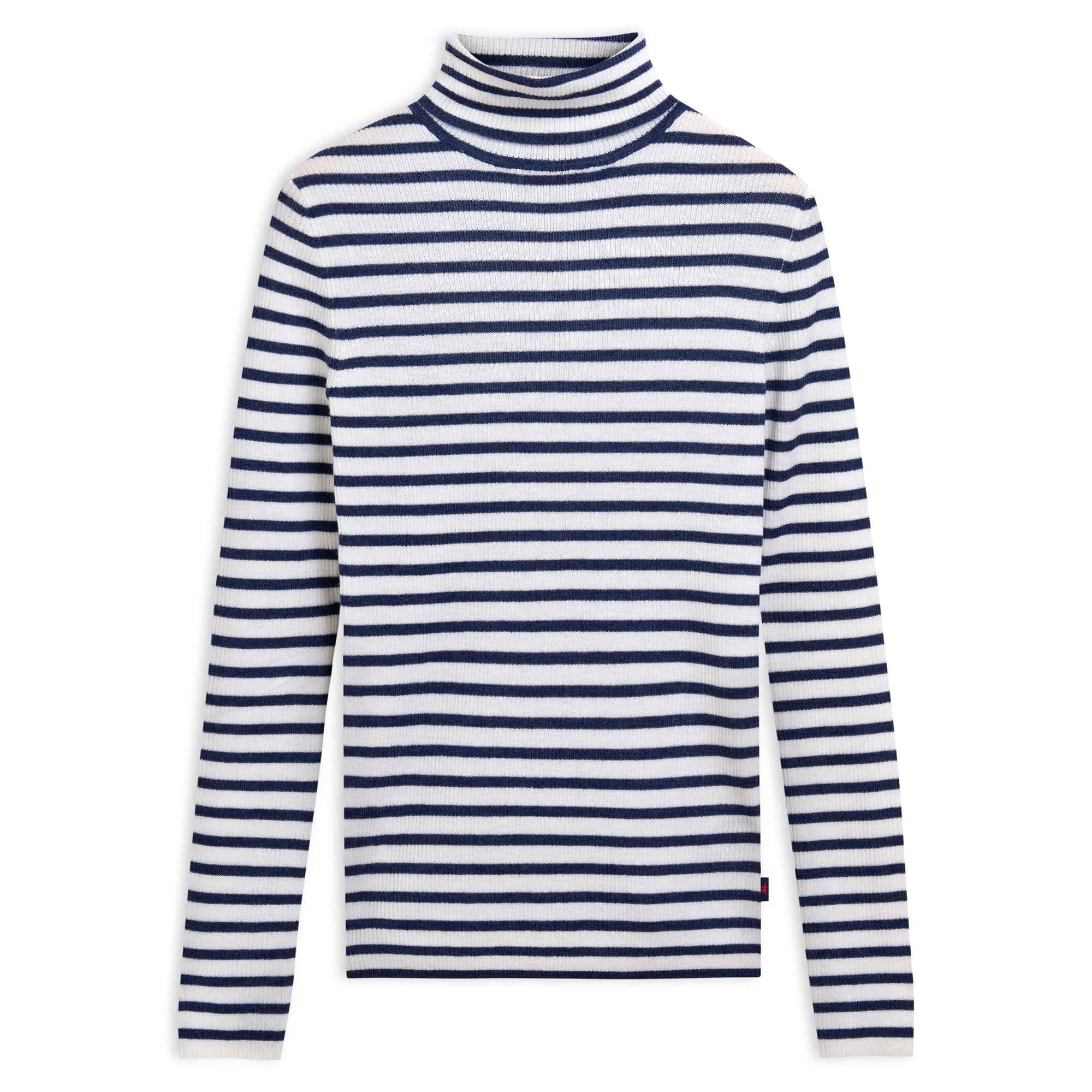 SOFI - KNITWEAR - Pull  Over - Woman - WHITE NATURAL-BLUE IRIS