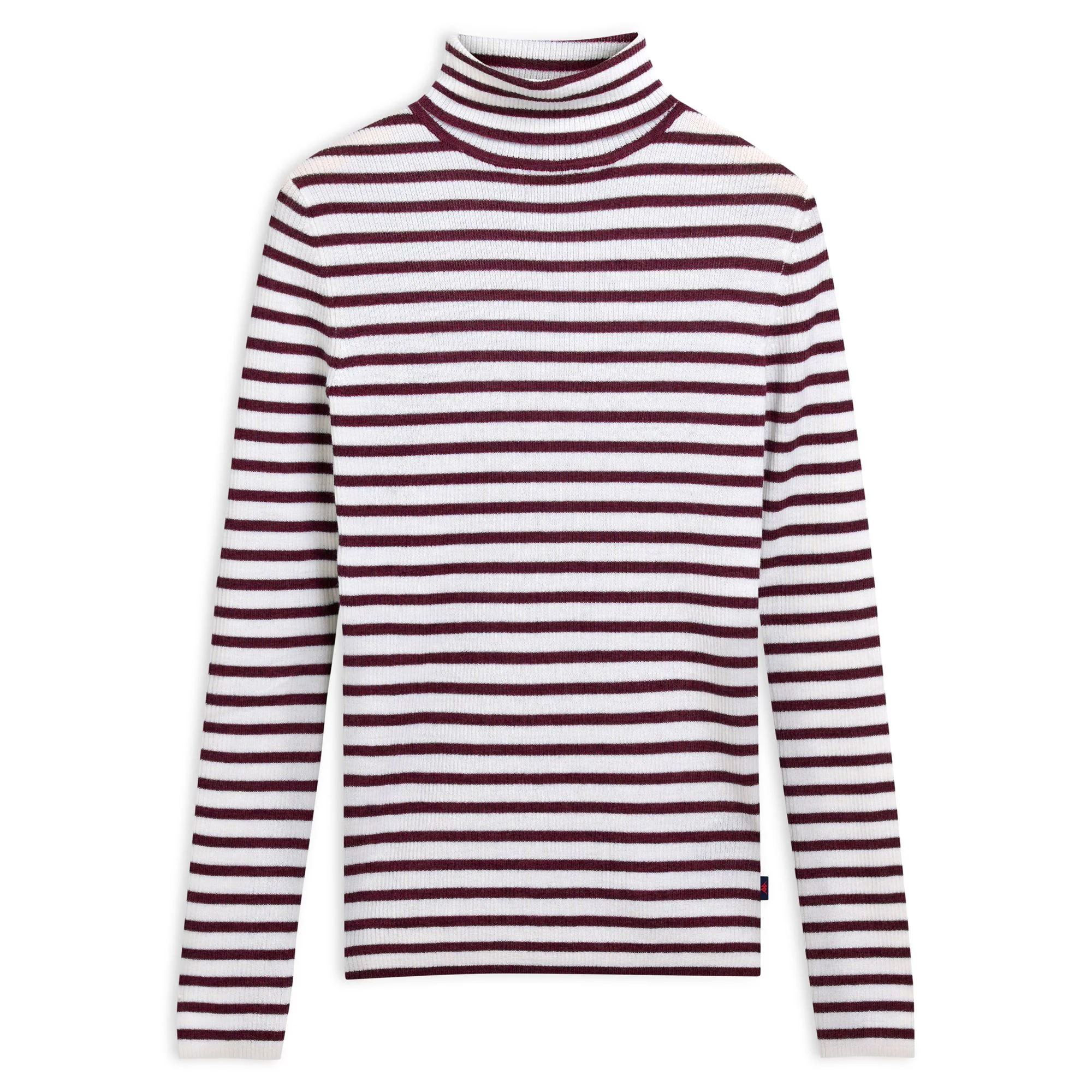 SOFI - KNITWEAR - Pull  Over - Woman - WHITE NATURAL-RED POMEGRANATE