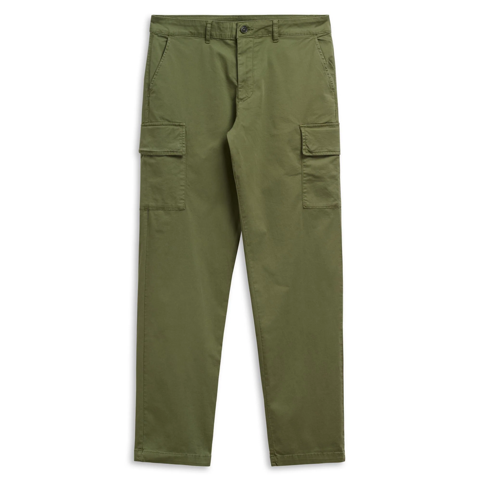 TOSHI COMFORT GABARDINE - Pants - Cargo - Man - GREEN OLIVINE