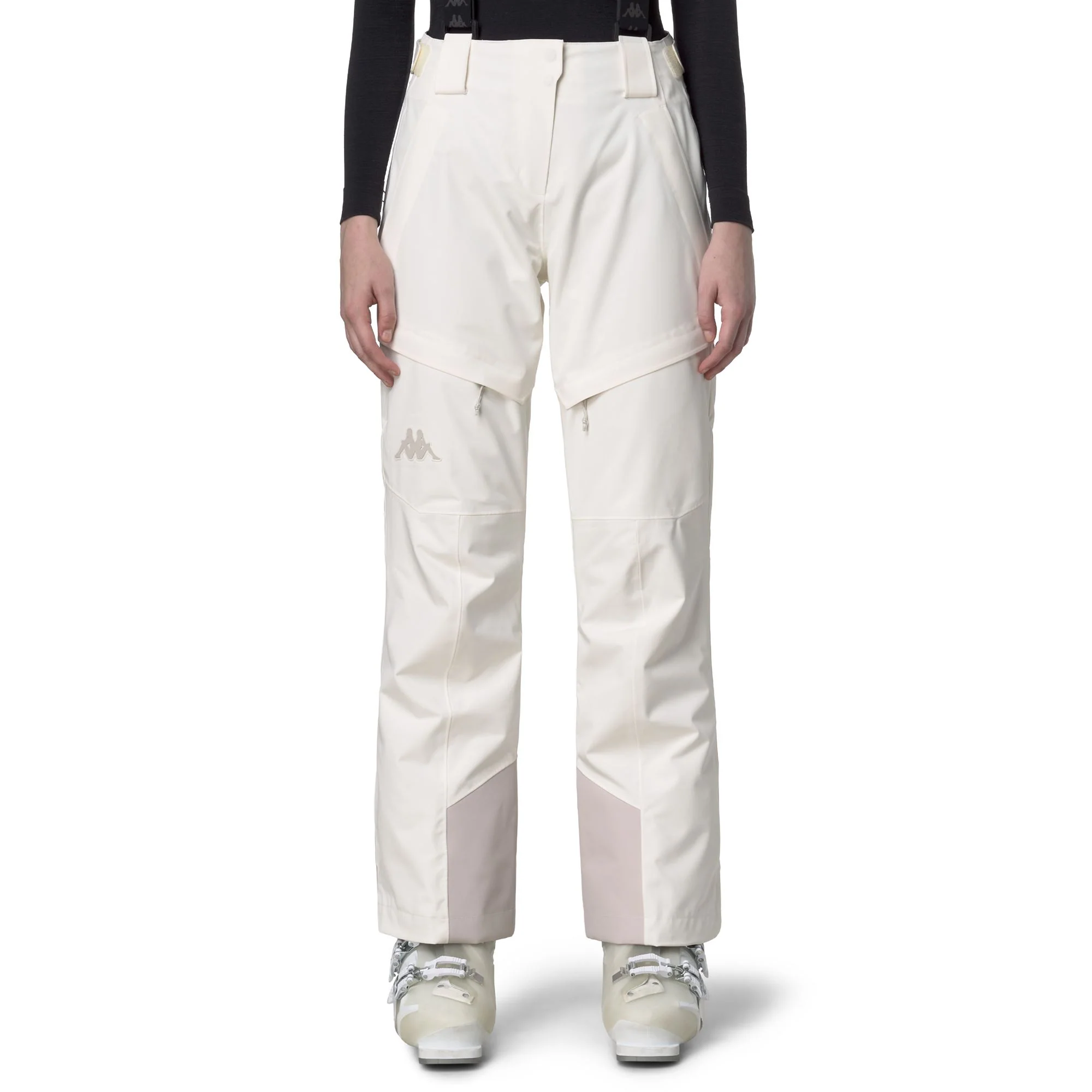 665C - Pants - Sport Trousers - Woman - White Coconut-Beige Stone