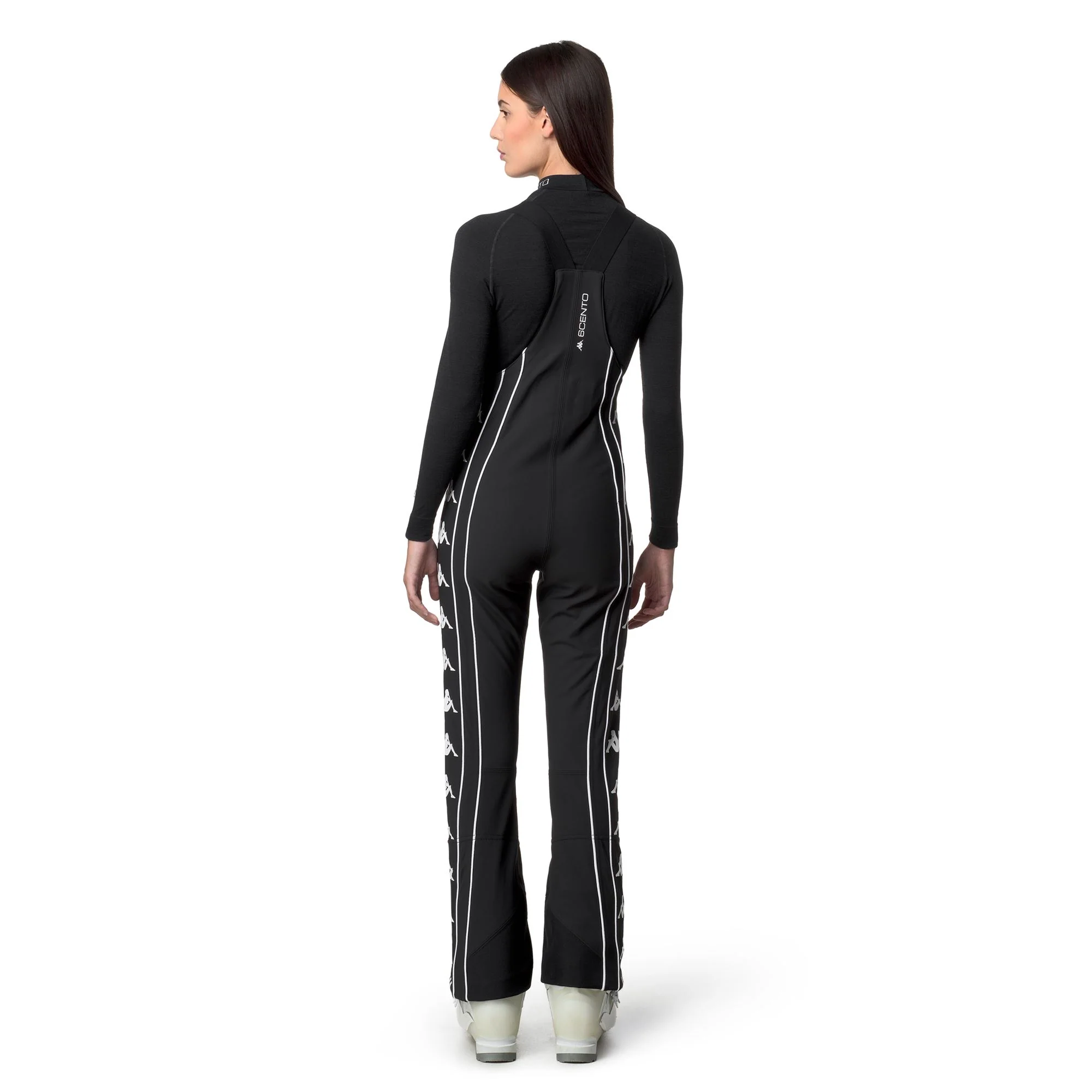 6CENTO 685 222 BANDA - Pants - Sport Trousers - Woman - BLACK-WHITE