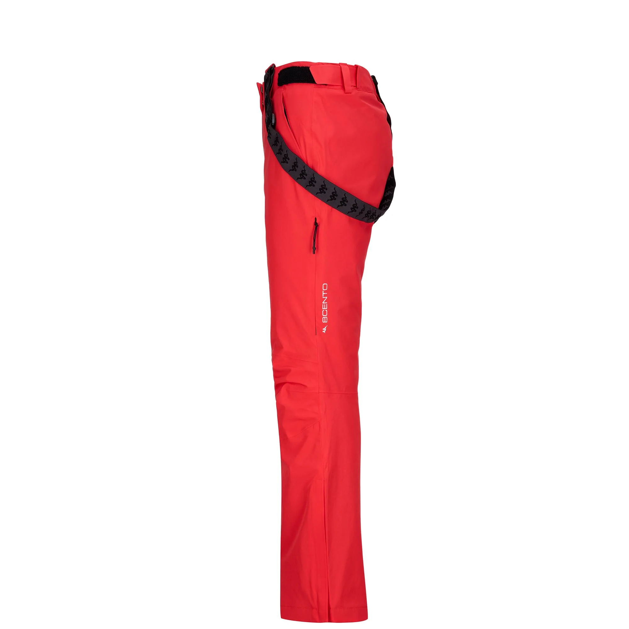 834 - Pants - Sport Trousers - Woman - Red Hibiscus-Black - Image 4