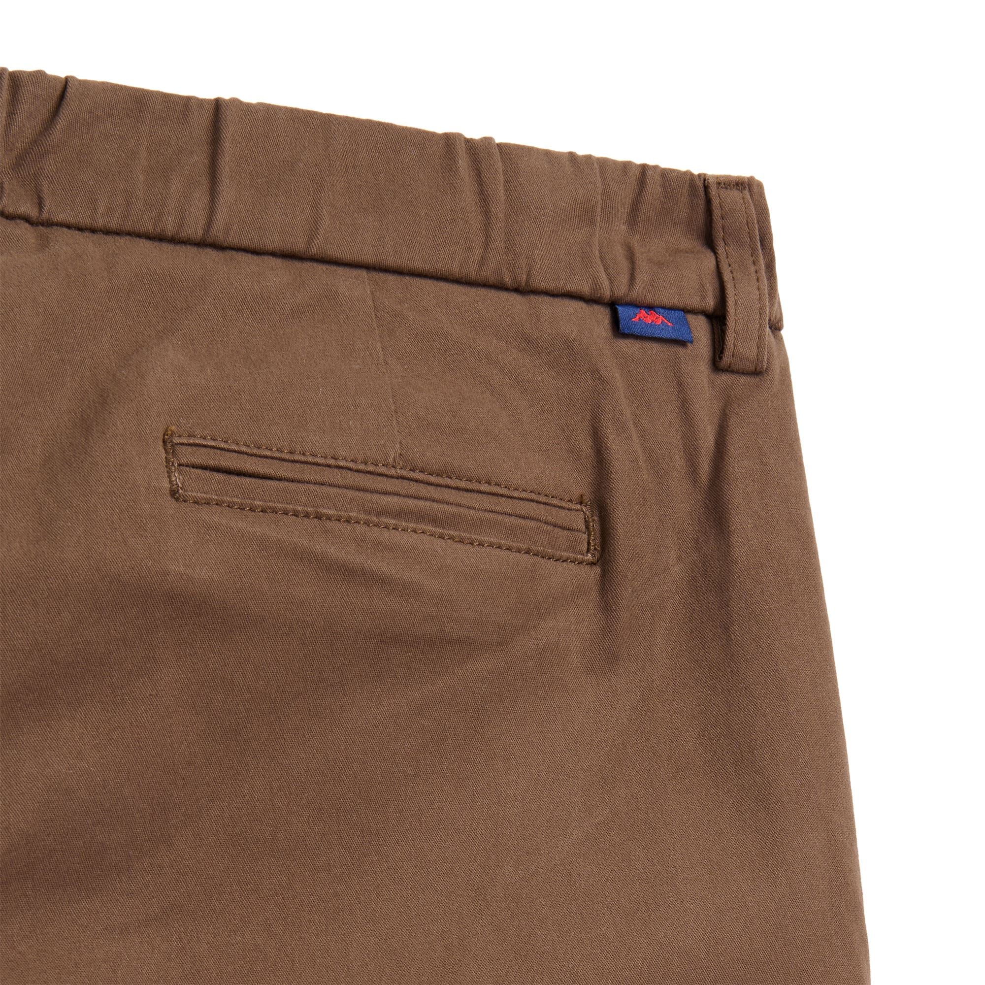 ALINA COMFORT PEACHED GABARDINE - Pants - CHINO - Woman - BROWN SEAL - Image 3