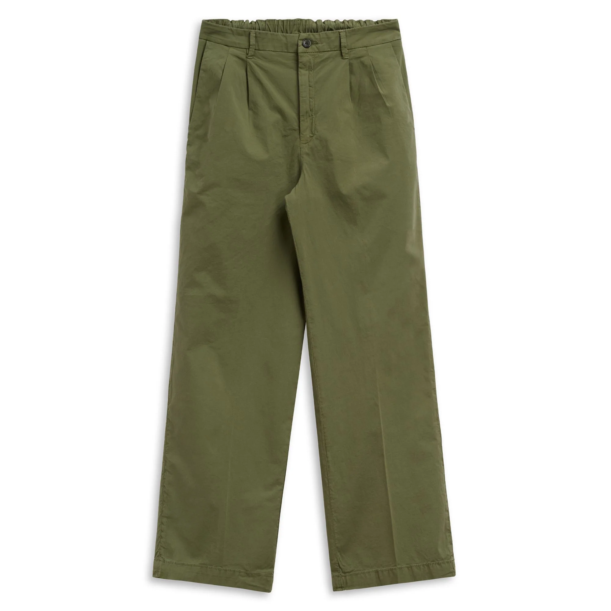 CALIPSE LIGHT POPLIN - Pants - CHINO - Woman - GREEN OLIVINE
