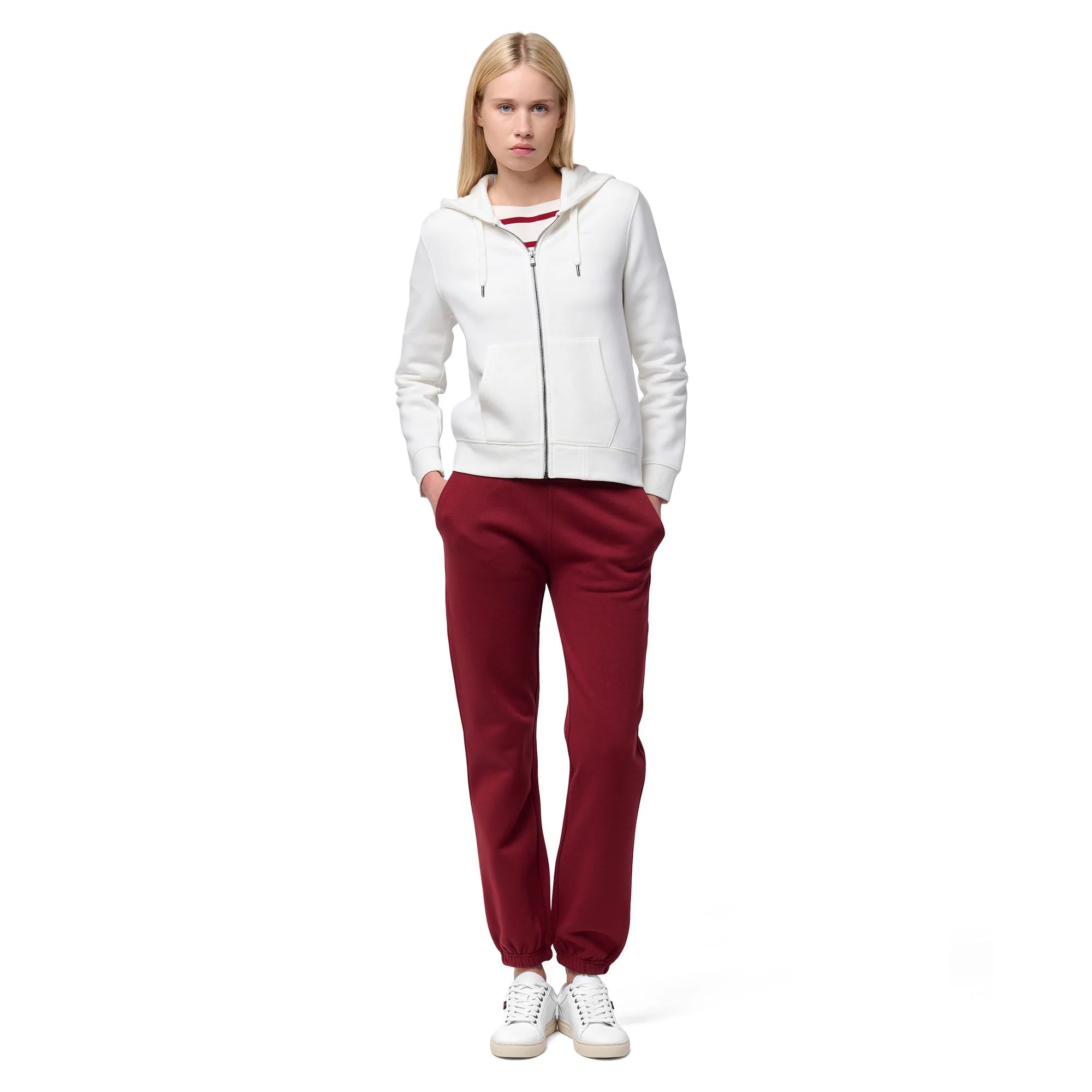 ELMIRE BRUSHED - Pants - Sport Trousers - Woman - RED POMEGRANATE - Image 6