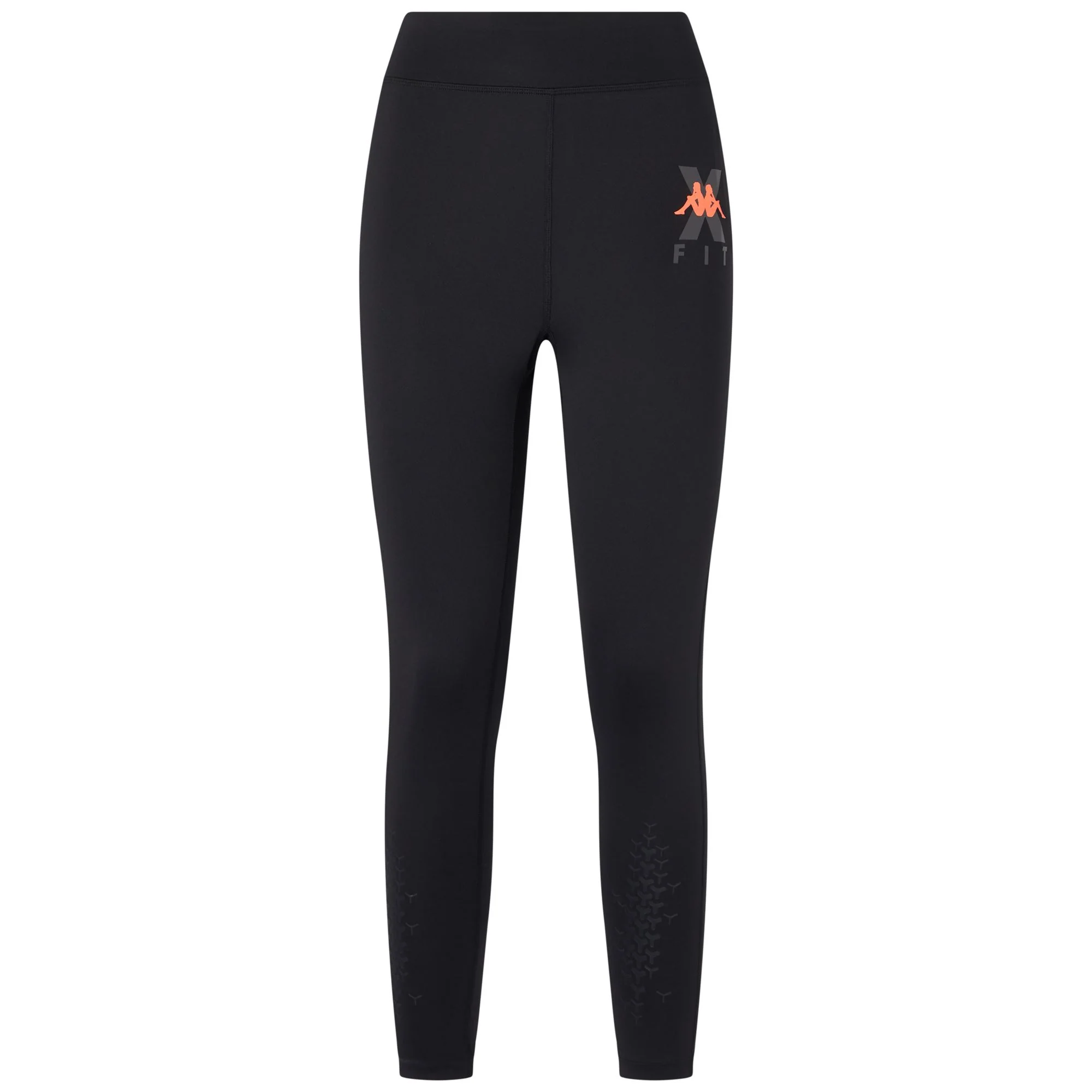 KOMBAT  WKT EQUILA - Pants - Sport Trousers - Woman - BLACK-NEON CORAL