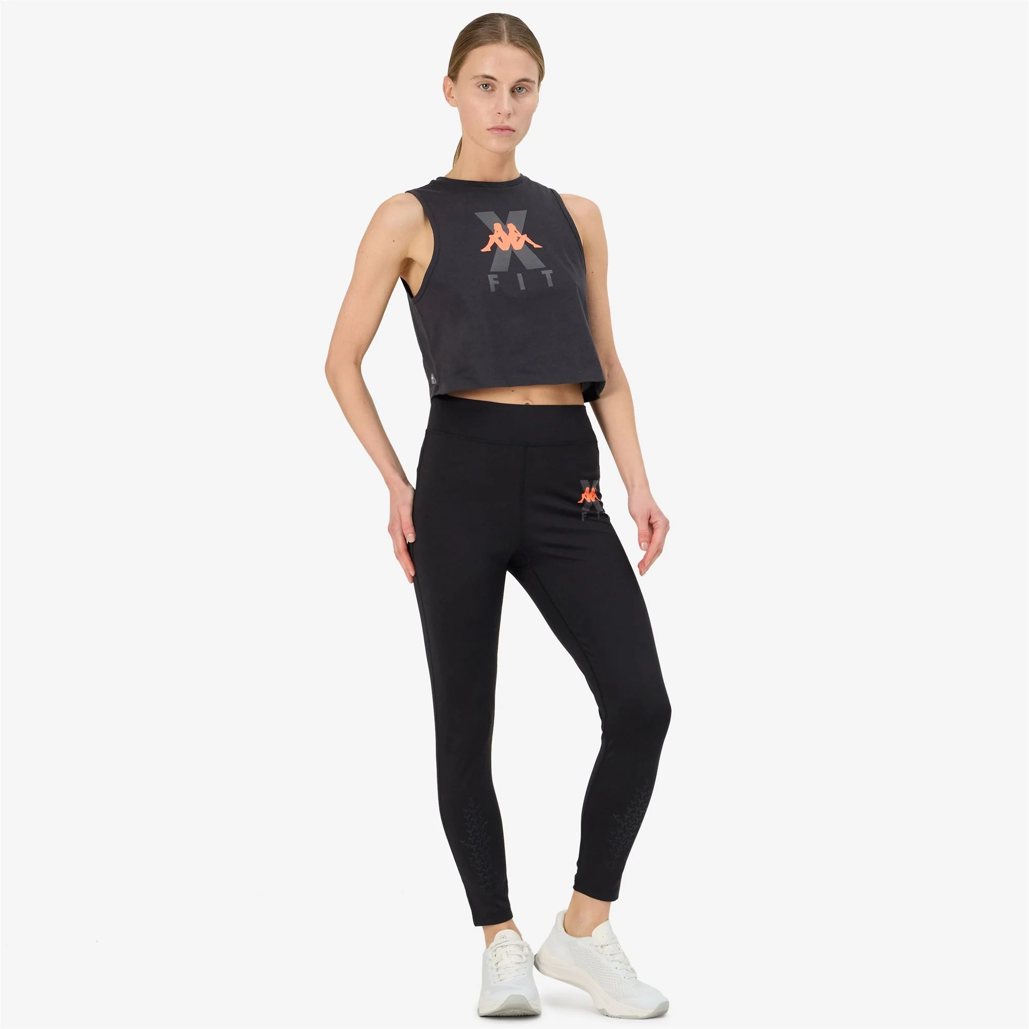 KOMBAT  WKT EQUILA - Pants - Sport Trousers - Woman - BLACK-NEON CORAL - Image 5