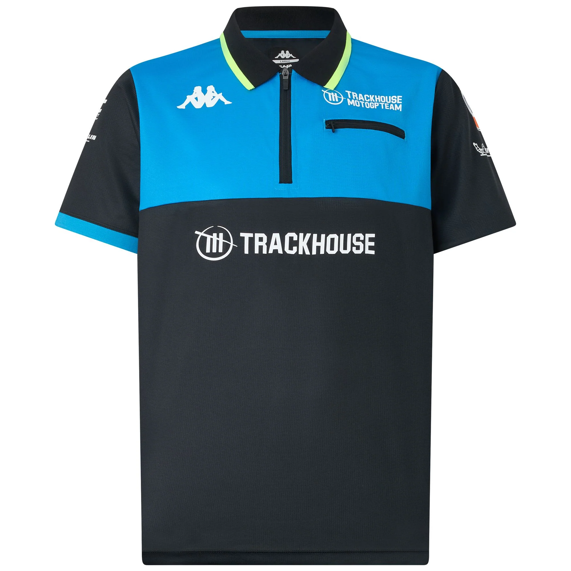 ACROZ TRACKHOUSE - Polo Shirts - Polo - Man - GREY ANTRACHITE-BLUE DIVA-NEON YELLOW