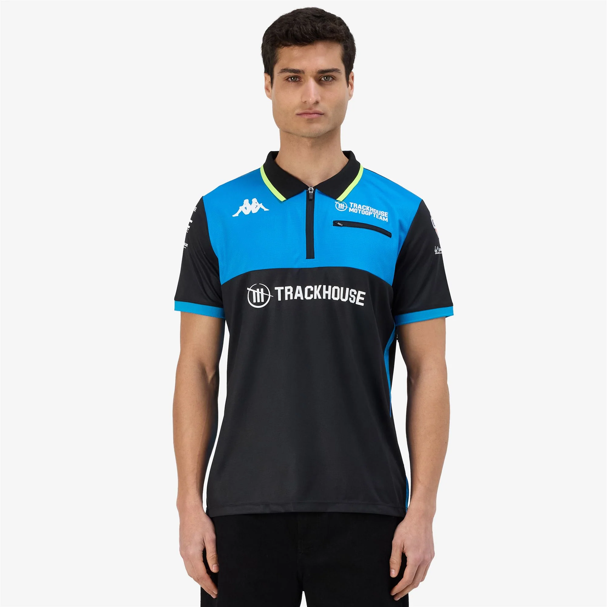 ACROZ TRACKHOUSE - Polo Shirts - Polo - Man - GREY ANTRACHITE-BLUE DIVA-NEON YELLOW - Image 4