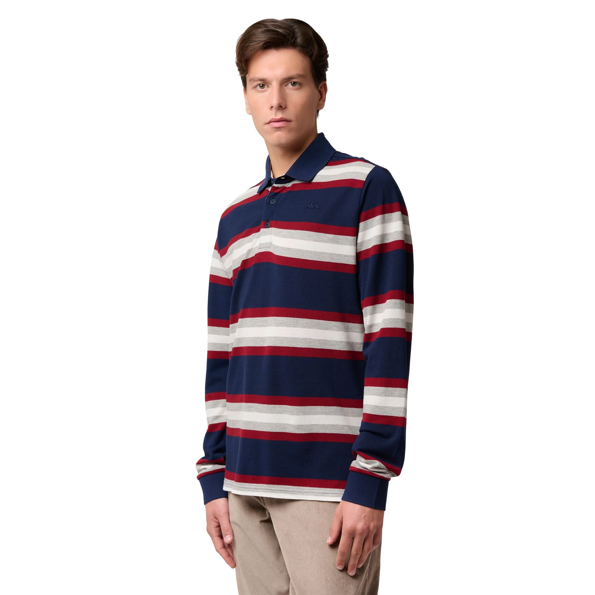 ASSAR - Polo Shirts - Polo - Man - BLUE IRIS-RED POMEGRANATE-GREY-WHITE NATURAL