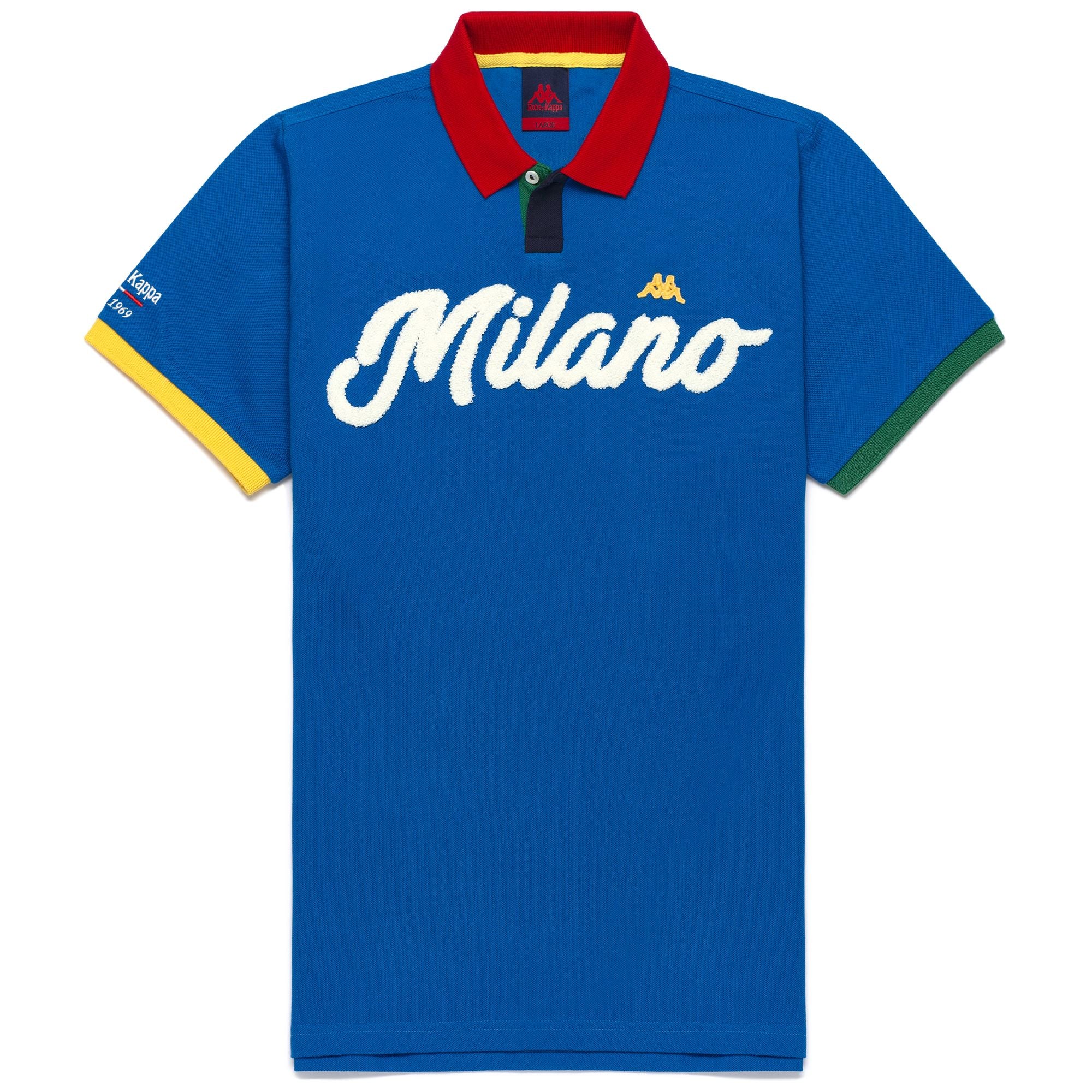 EROI POLO MILANO - Polo Shirts - Polo - Man - AZURE-YELLOW-RED