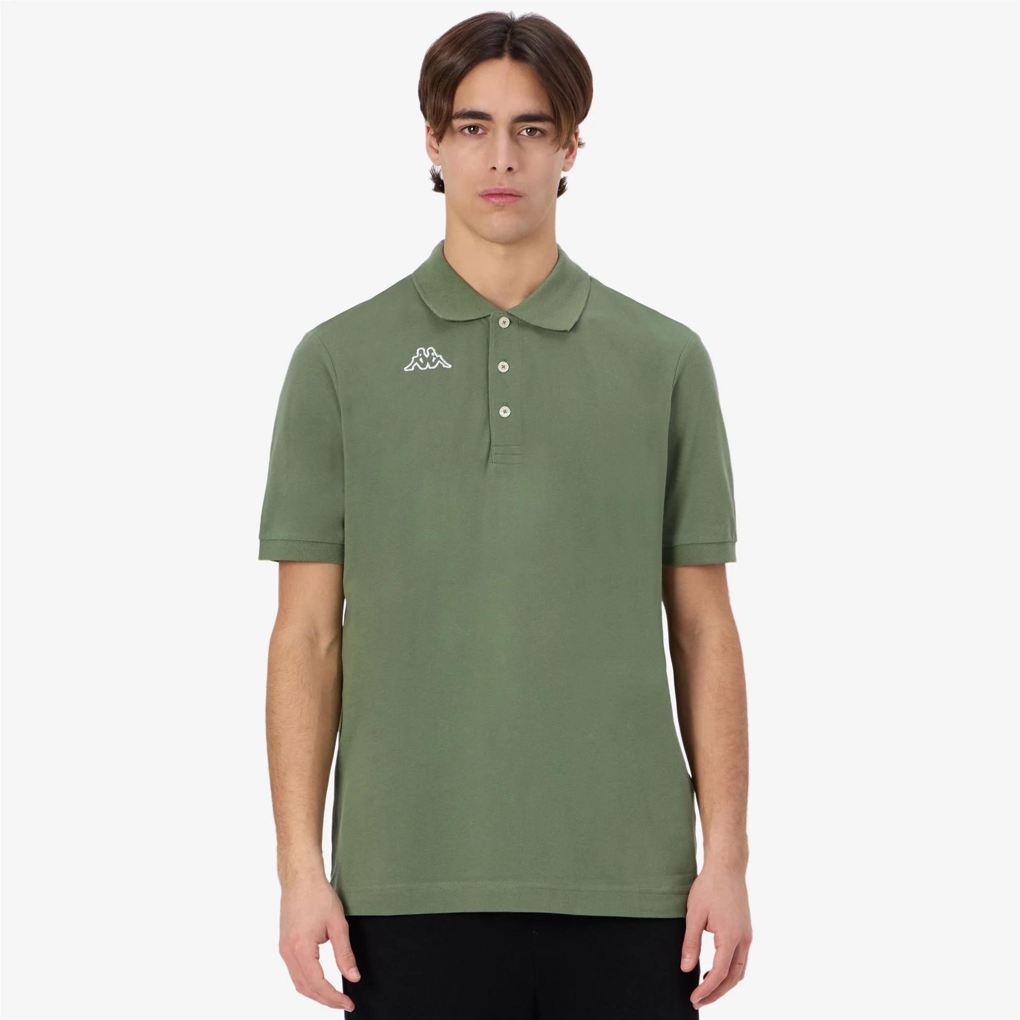 LOGO   LIFE MSS - Polo Shirts - Polo - Man - GREEN OLIVINE - Image 4