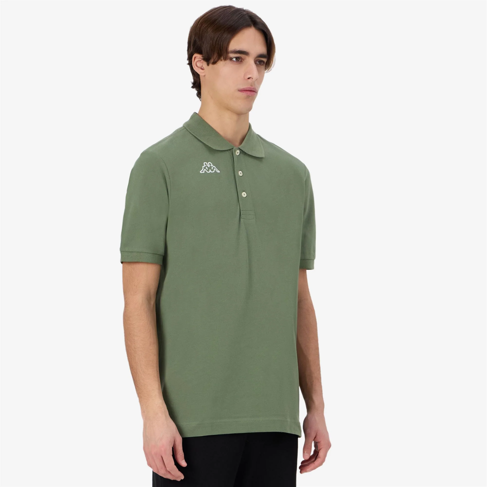 LOGO   LIFE MSS - Polo Shirts - Polo - Man - GREEN OLIVINE - Image 5