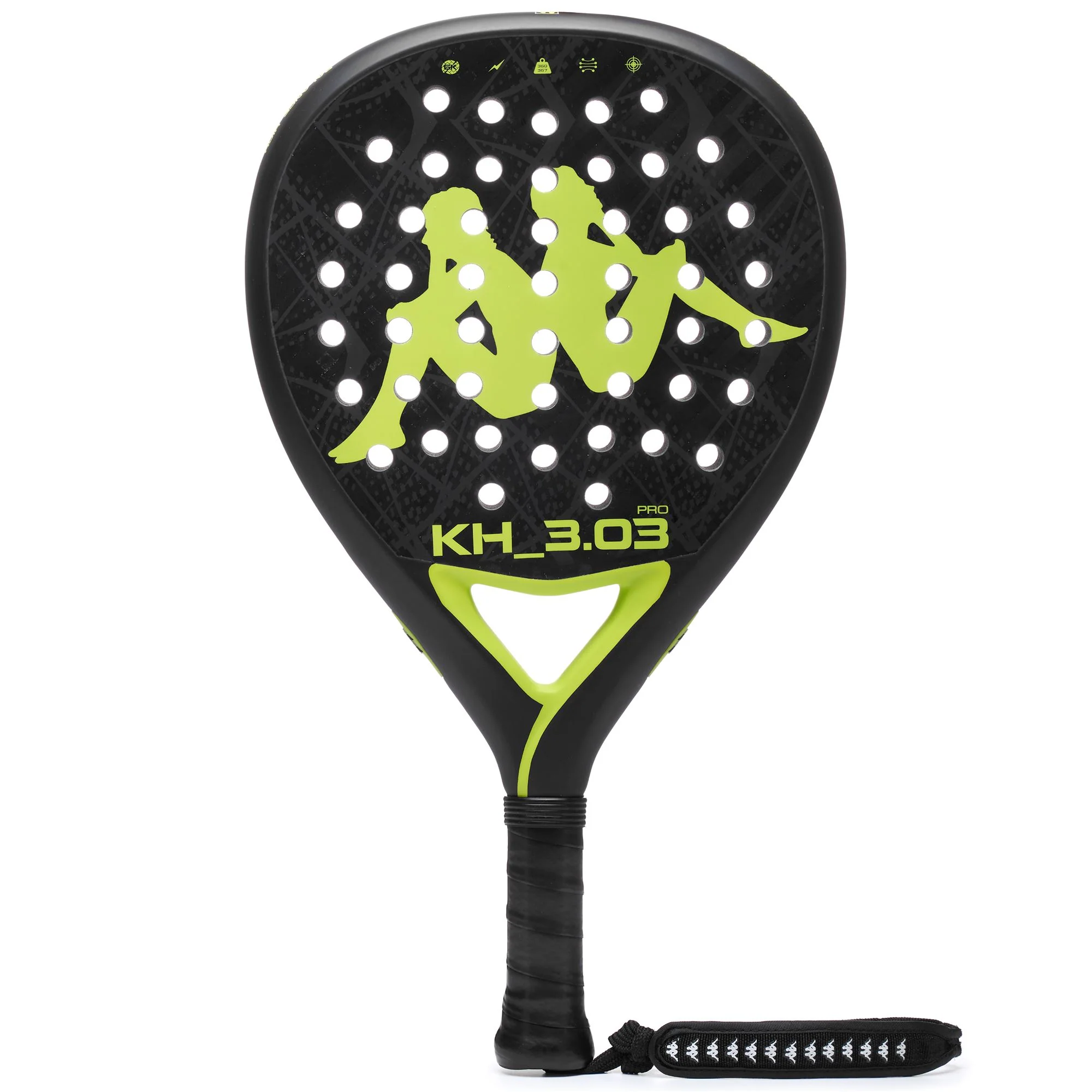 KH_3.03 32A PRO - RACKETS - PADEL RACKET - Unisex - GREEN ACID-GREY BEAUTY-BLACK
